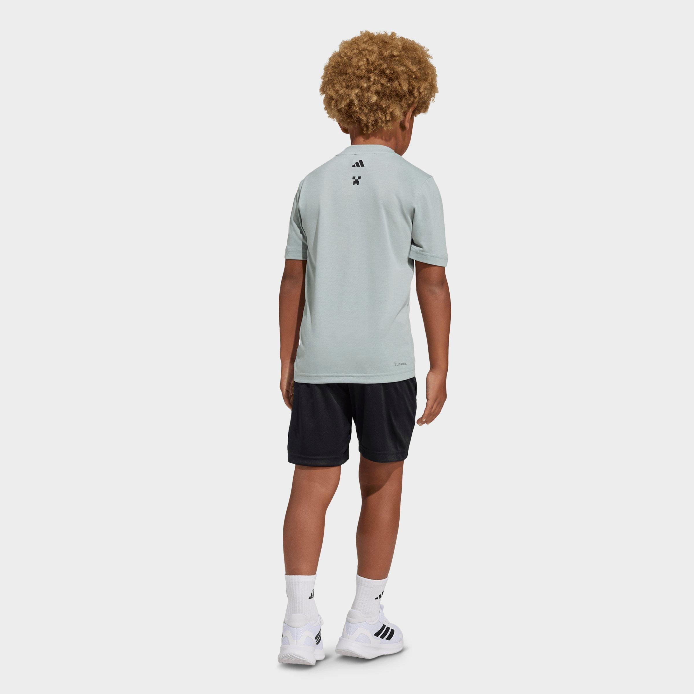 Toddler and Little Kids' adidas x Minecraft Training T-Shirt Shorts Set
