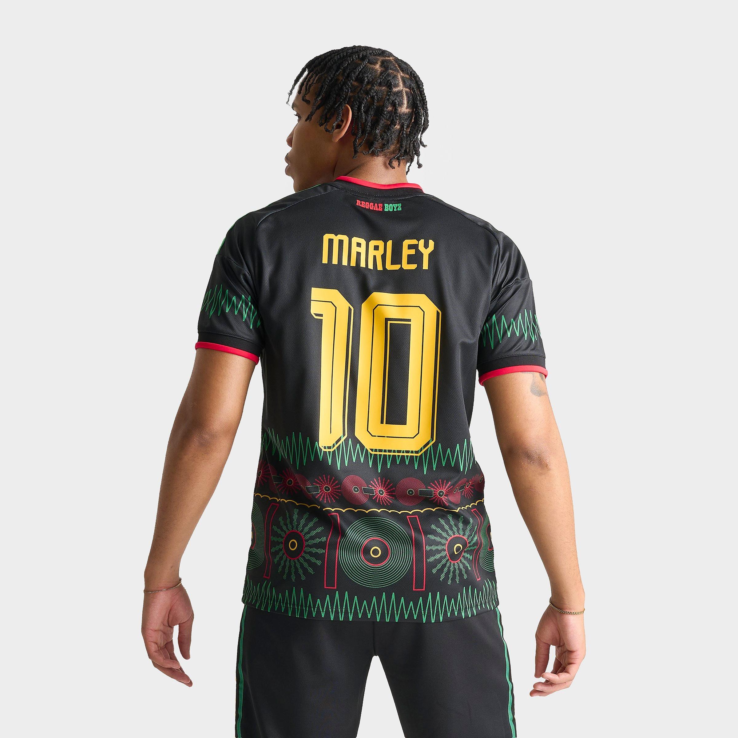 Men's adidas Originals x Bob Marley Jamaica 26 Away Replica Soccer Jersey