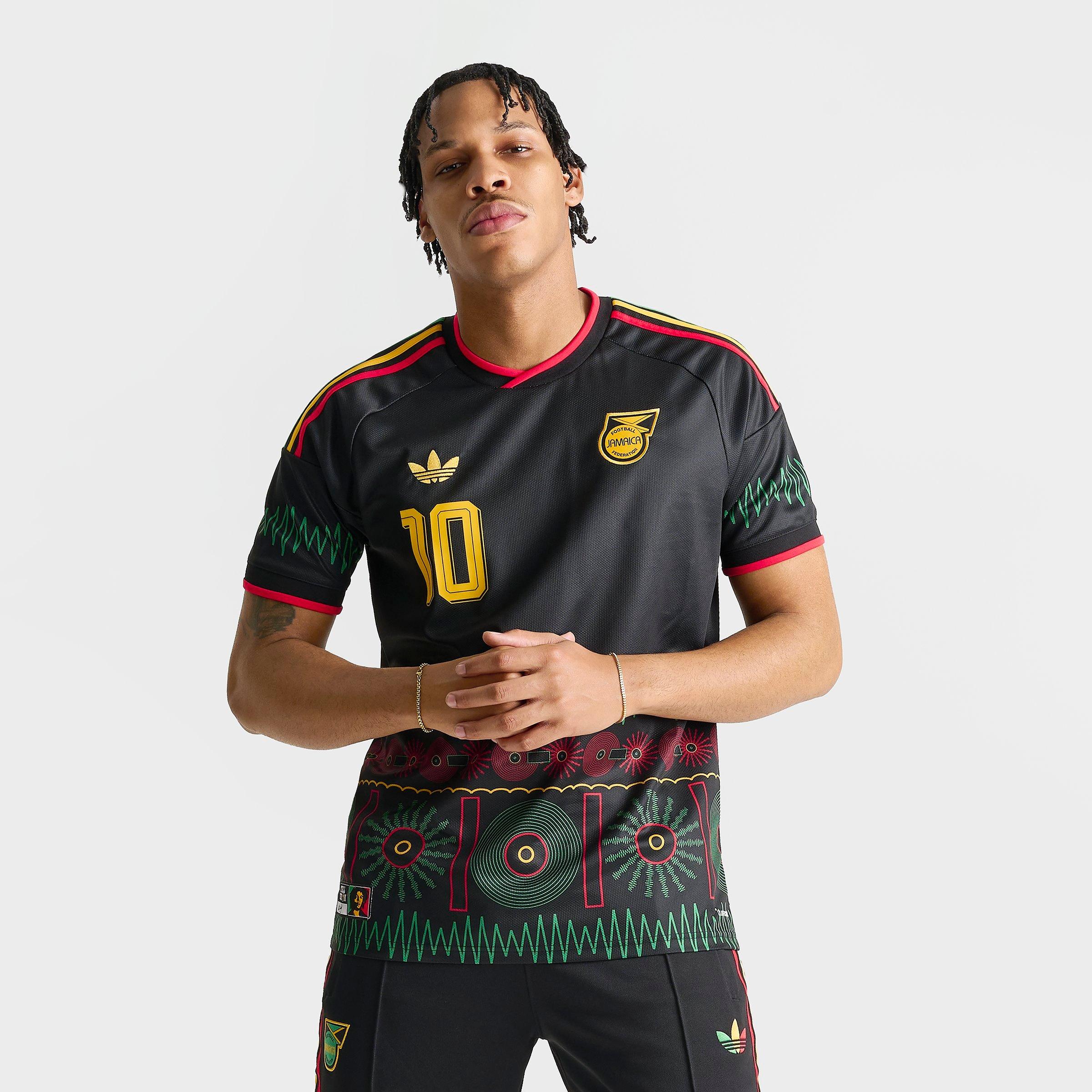 Men's adidas Originals x Bob Marley Jamaica 26 Away Replica Soccer Jersey