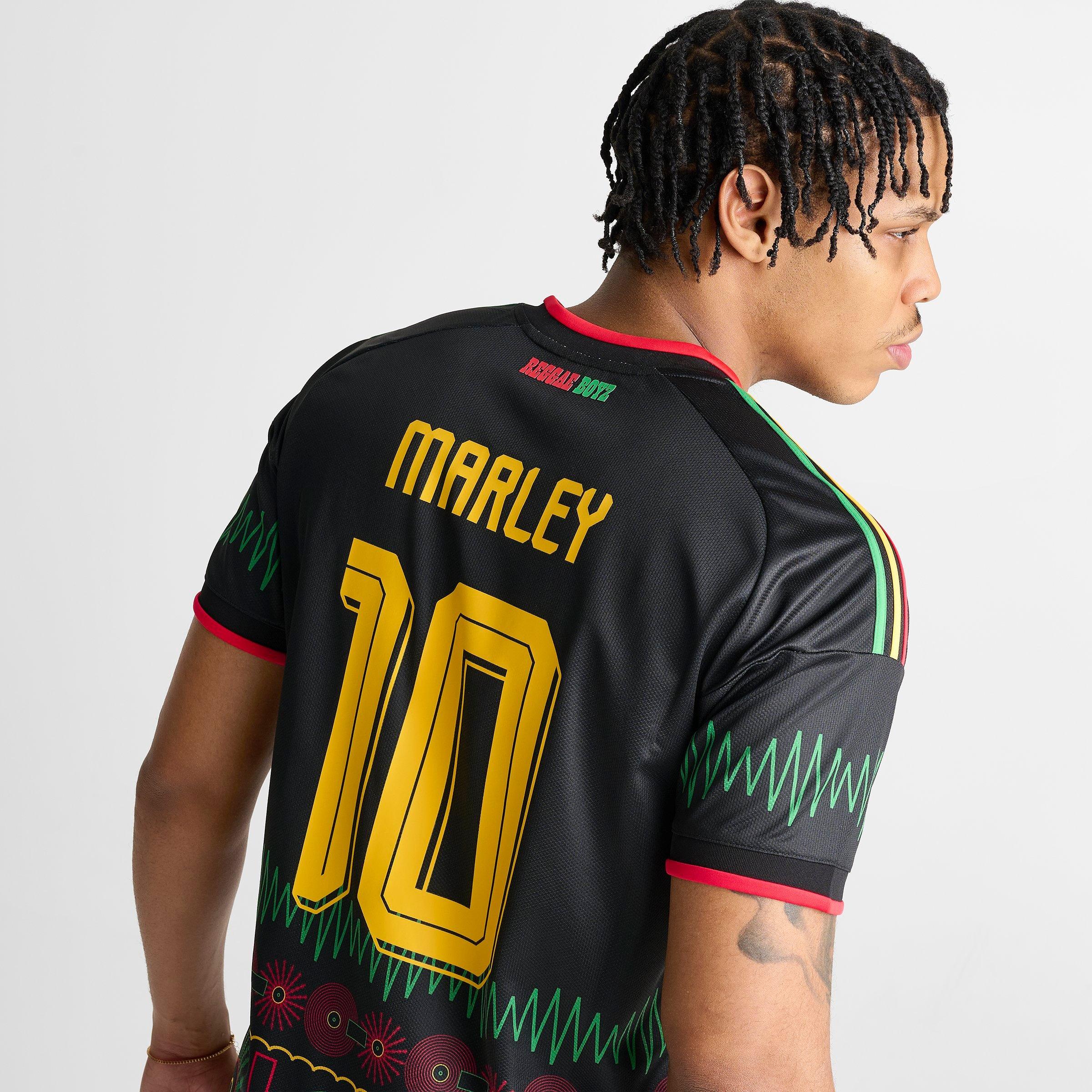 Men's adidas Originals x Bob Marley Jamaica 26 Away Replica Soccer Jersey