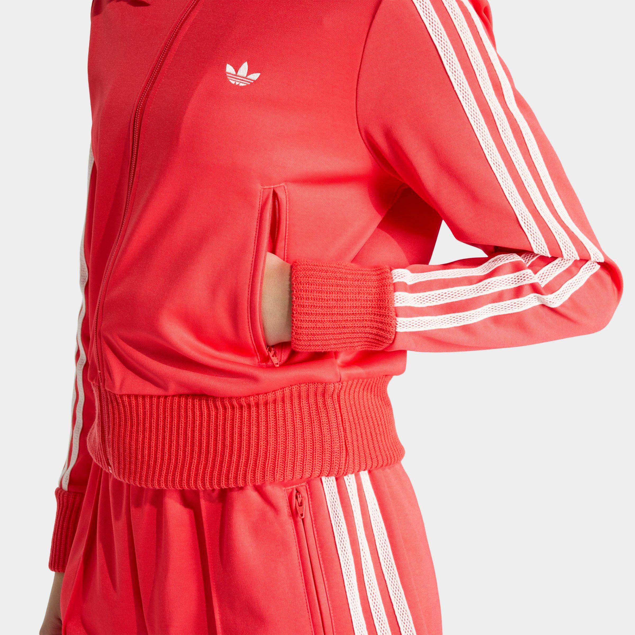 Women's adidas Originals Firebird Knitted Crochet Details Full-Zip Track Top