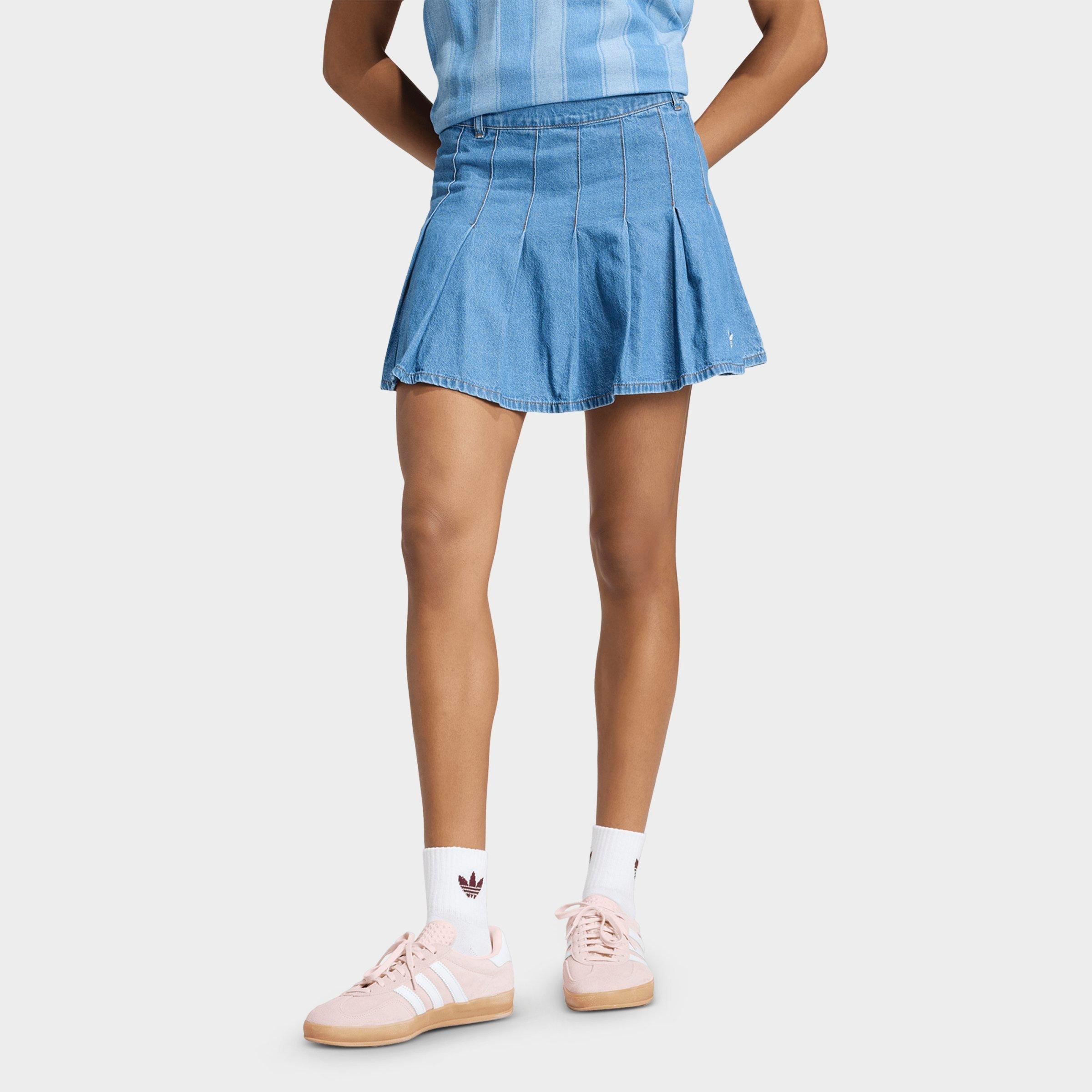 Women's adidas Originals Denim Pleated Skirt
