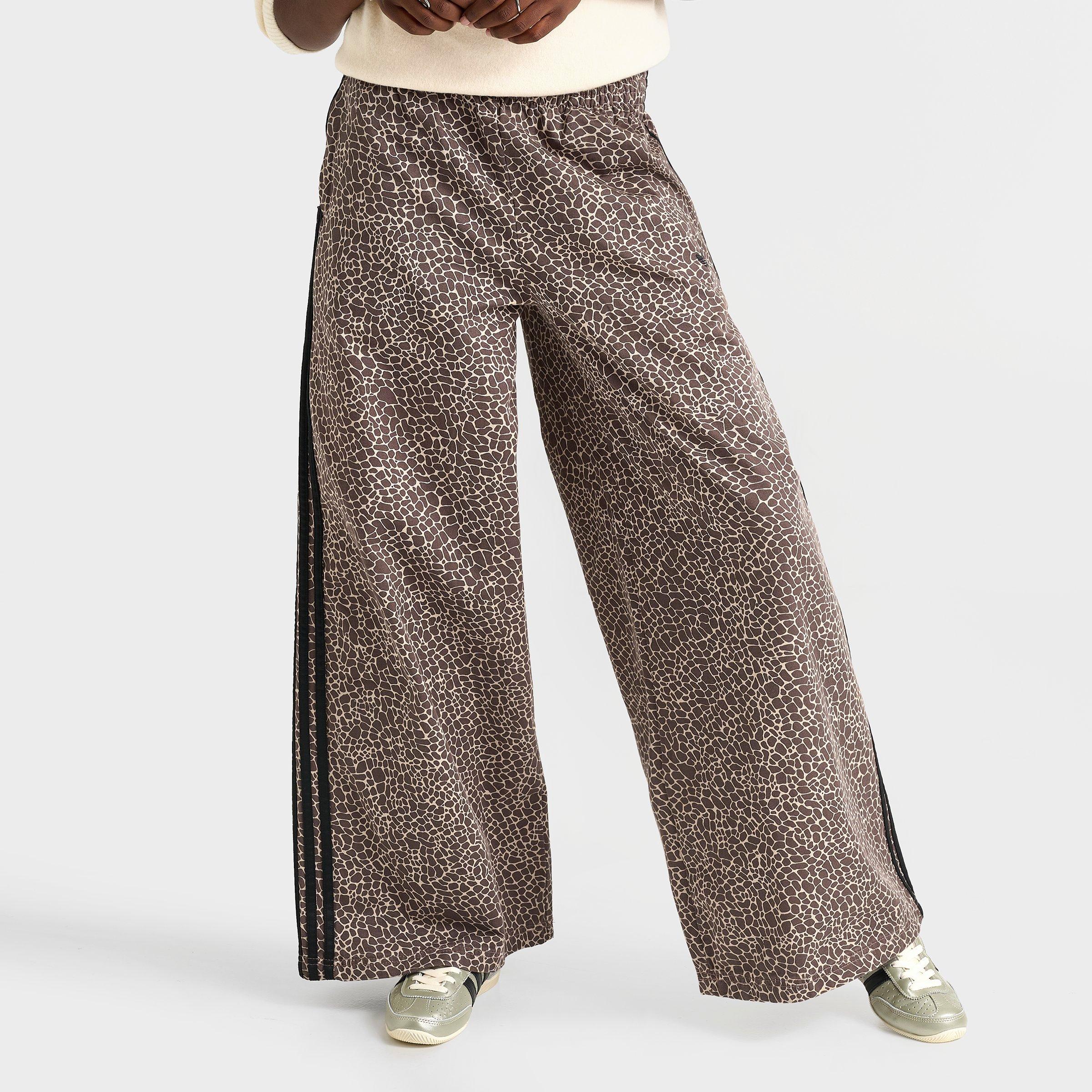 Women's adidas Originals Firebird Allover Print Oversized Denim Pants