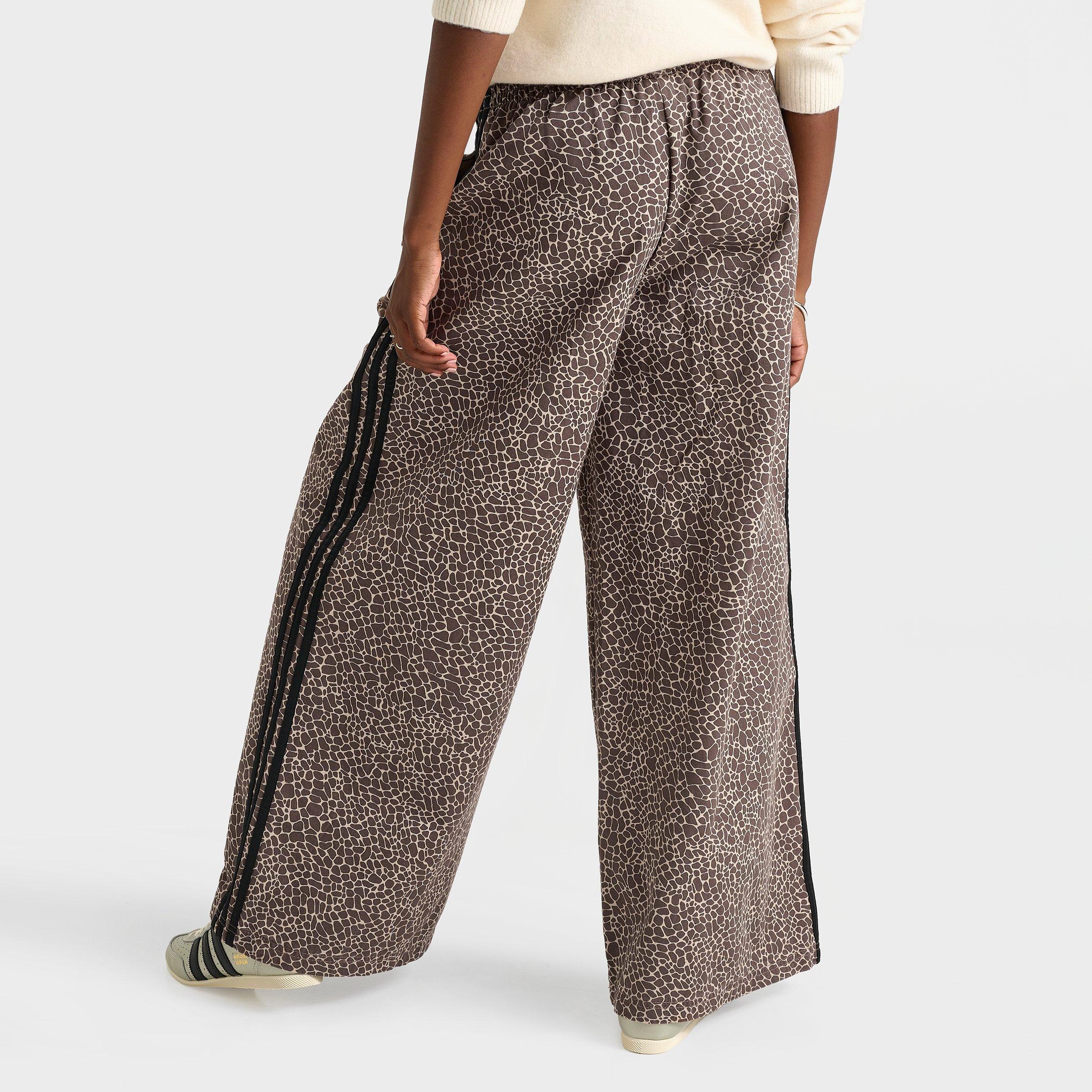 Women's adidas Originals Firebird Allover Print Oversized Denim Pants