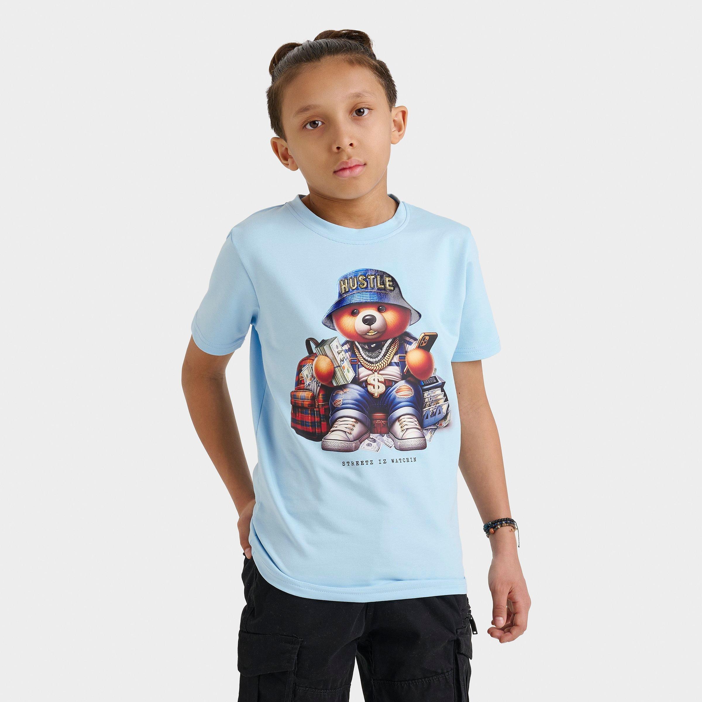 Big Kids' Streetz Iz Watchin Hustle Bear T-Shirt | JD Sports