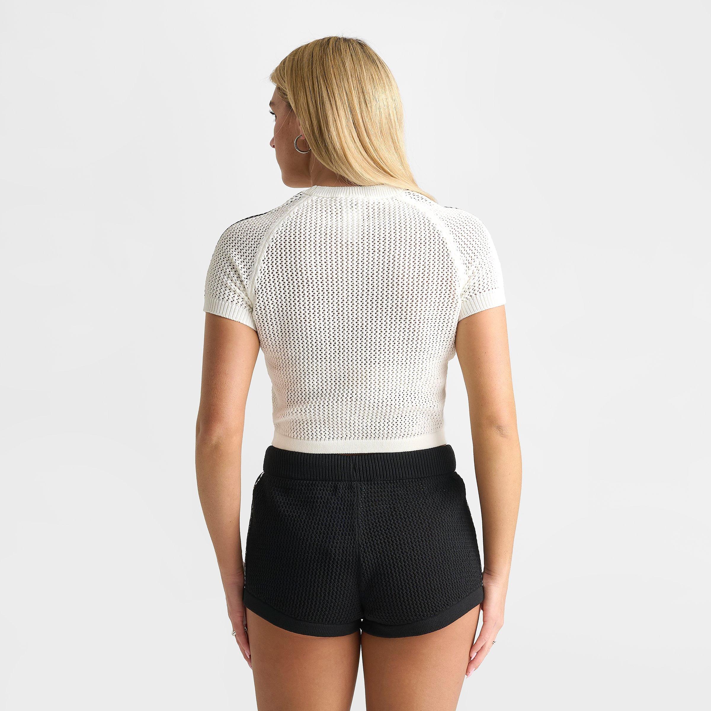 Women's adidas Originals Knitted Crochet Cali T-Shirt