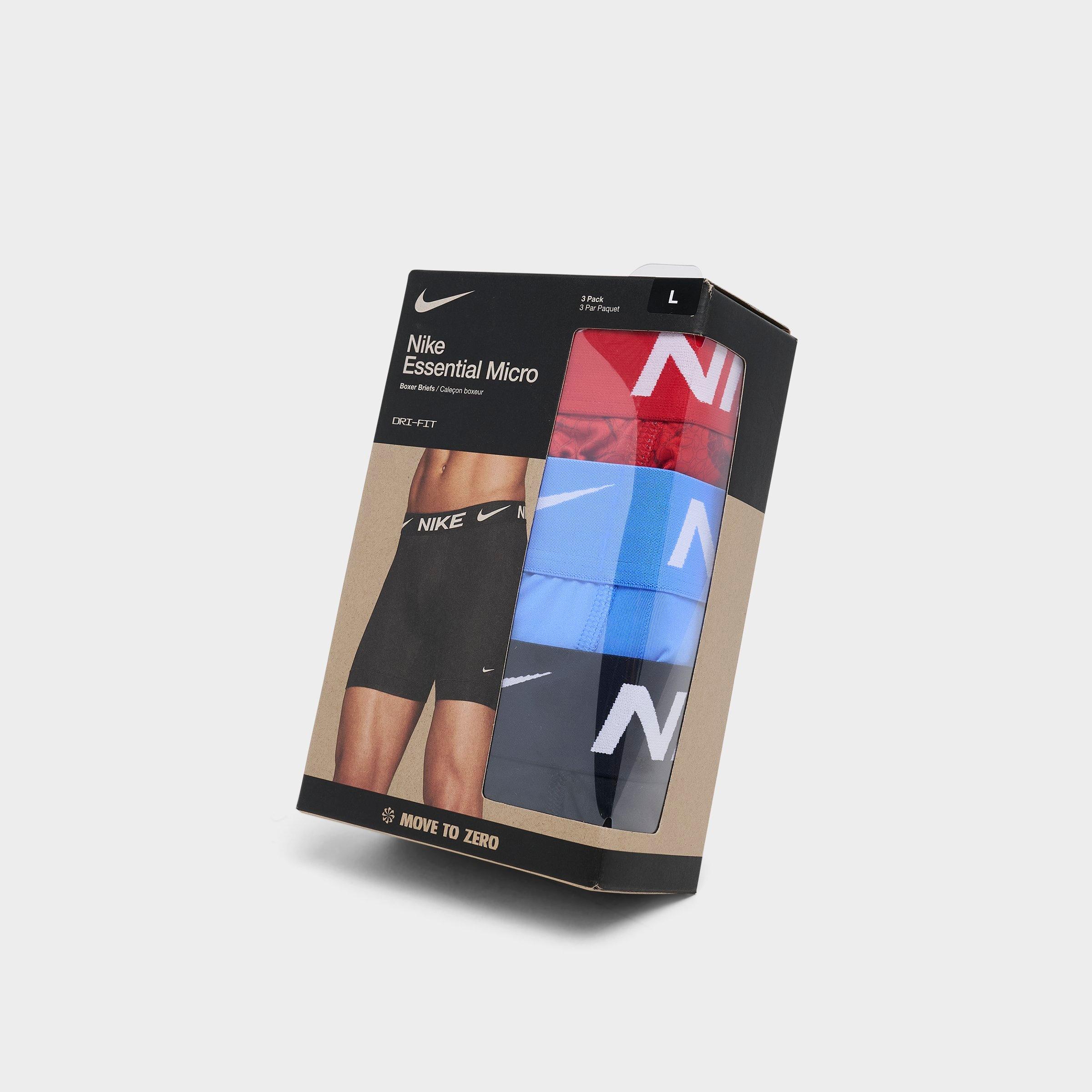 Men's Nike Dri-FIT Essential Micro Boxer Briefs (3-Pack) | JD Sports