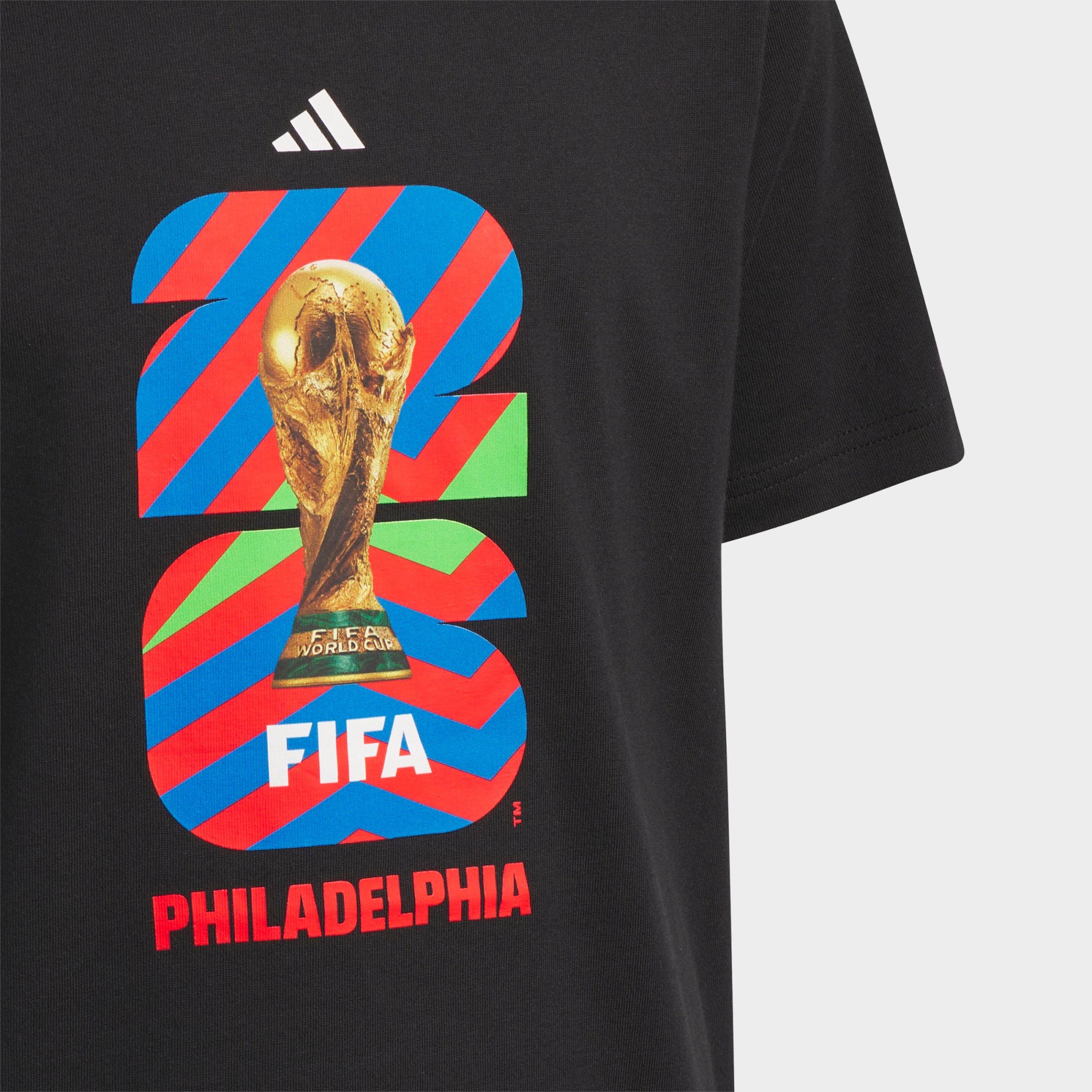 Big Kids' adidas FIFA World Cup 26 Host City Philadelphia Graphic Soccer T-Shirt
