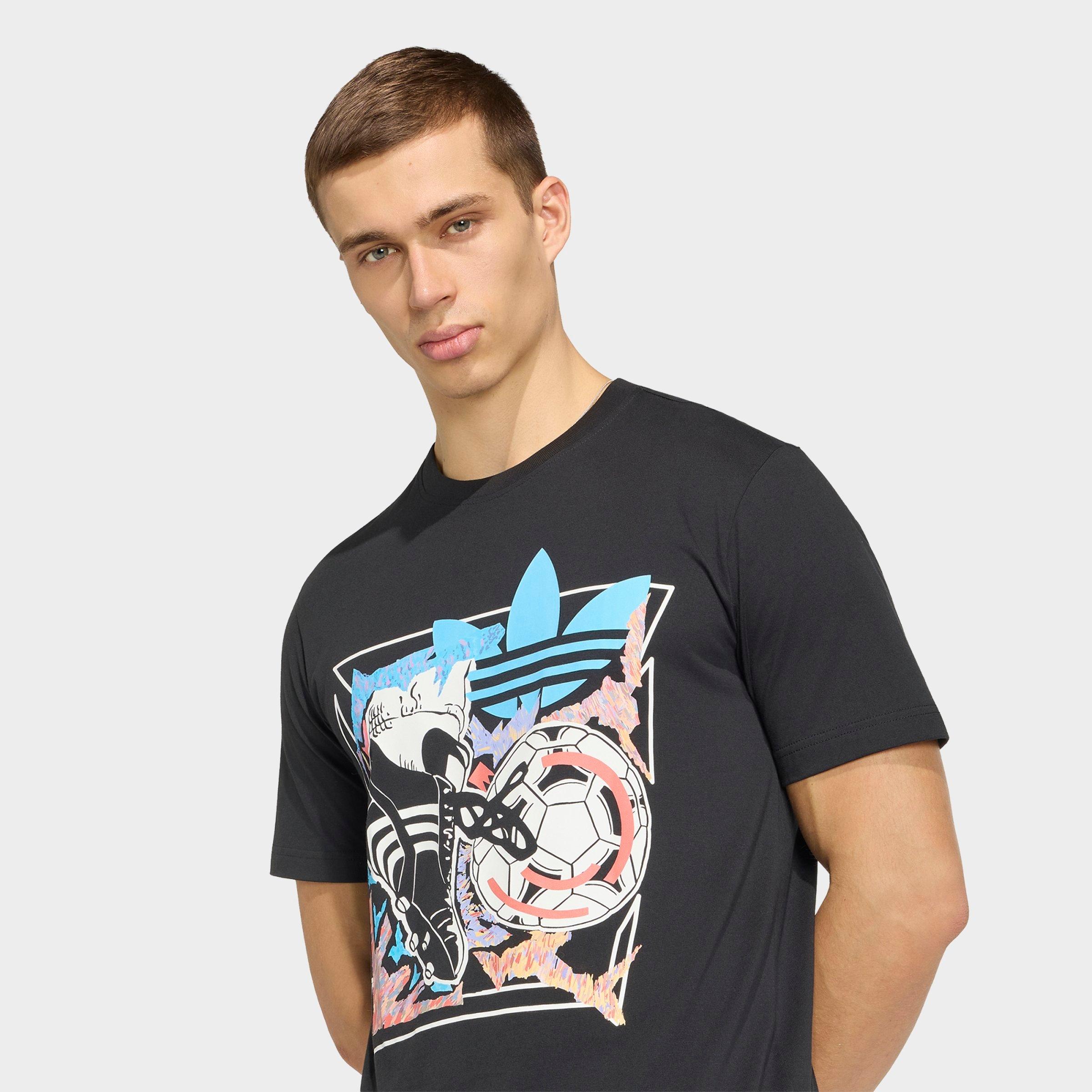 Men's adidas Originals Archive Anime Soccer Graphic T-Shirt