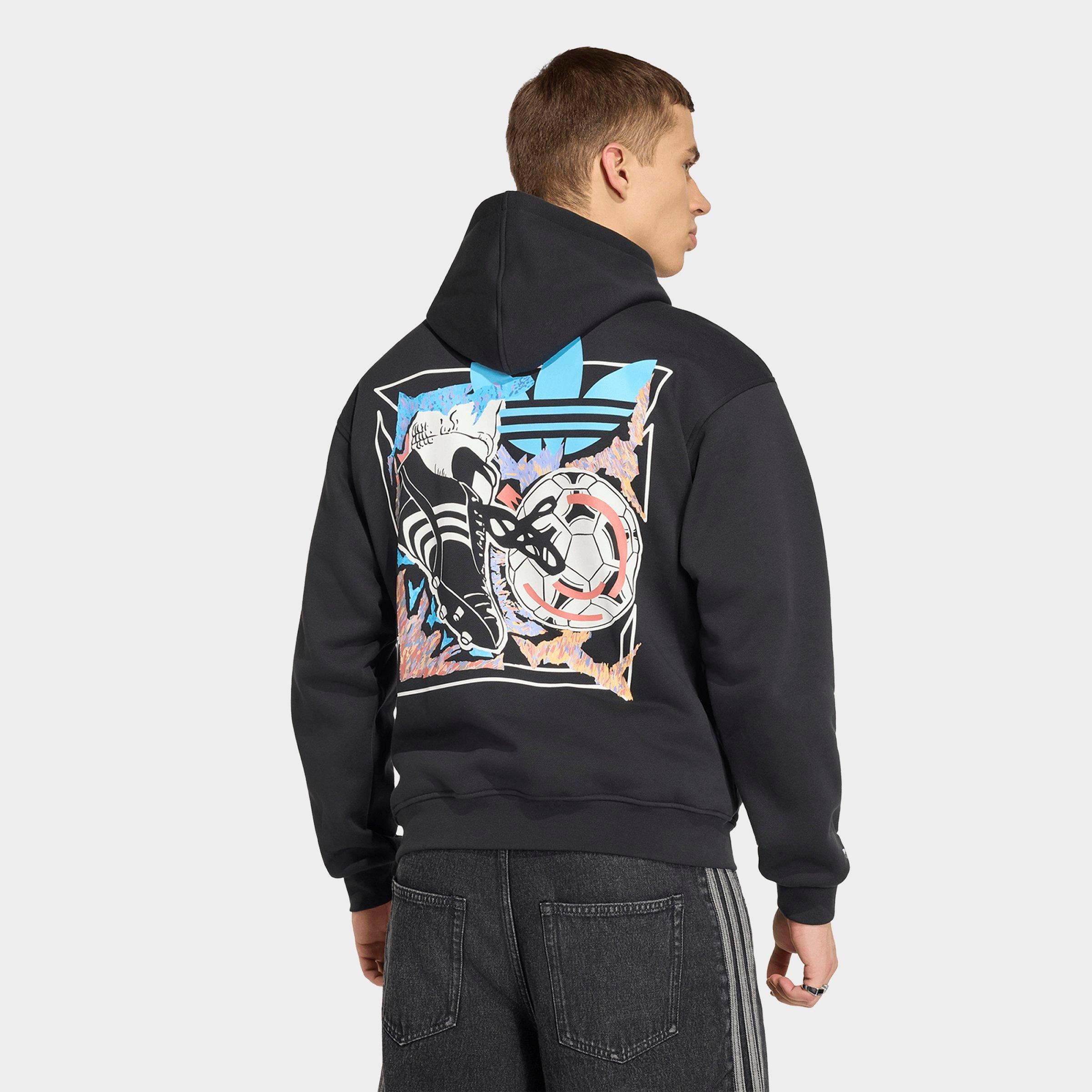 Men's adidas Originals Archive Anime Soccer Graphic Hoodie