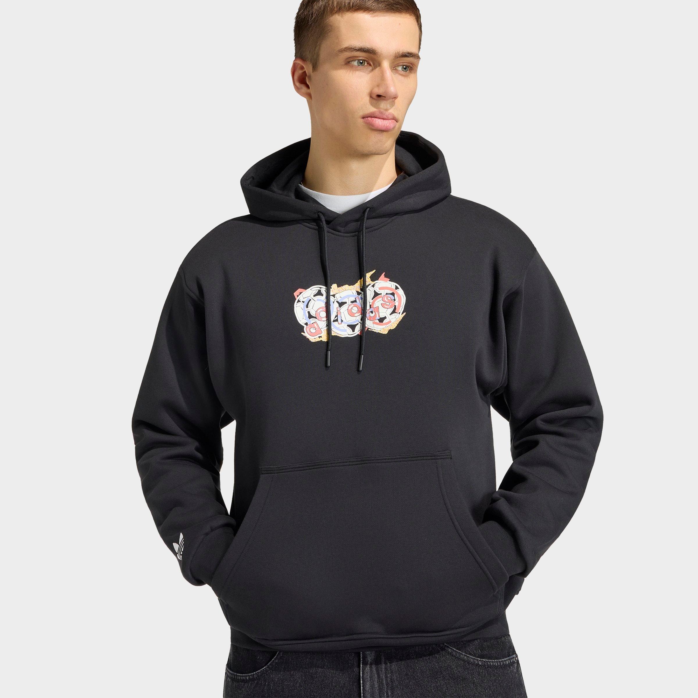 Men's adidas Originals Archive Anime Soccer Graphic Hoodie
