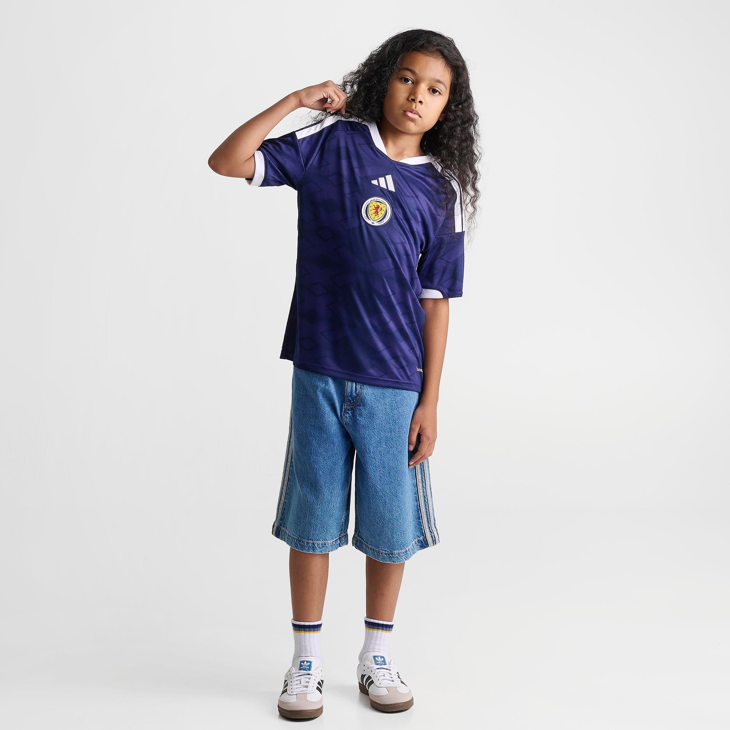 Big Kids' adidas Scotland Home Replica Soccer Jersey