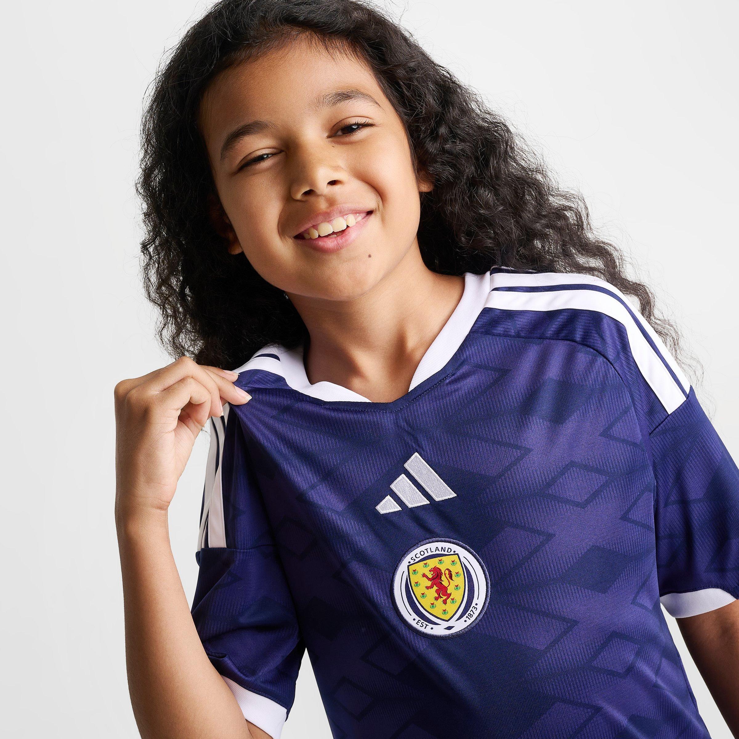 Big Kids' adidas Scotland Home Replica Soccer Jersey