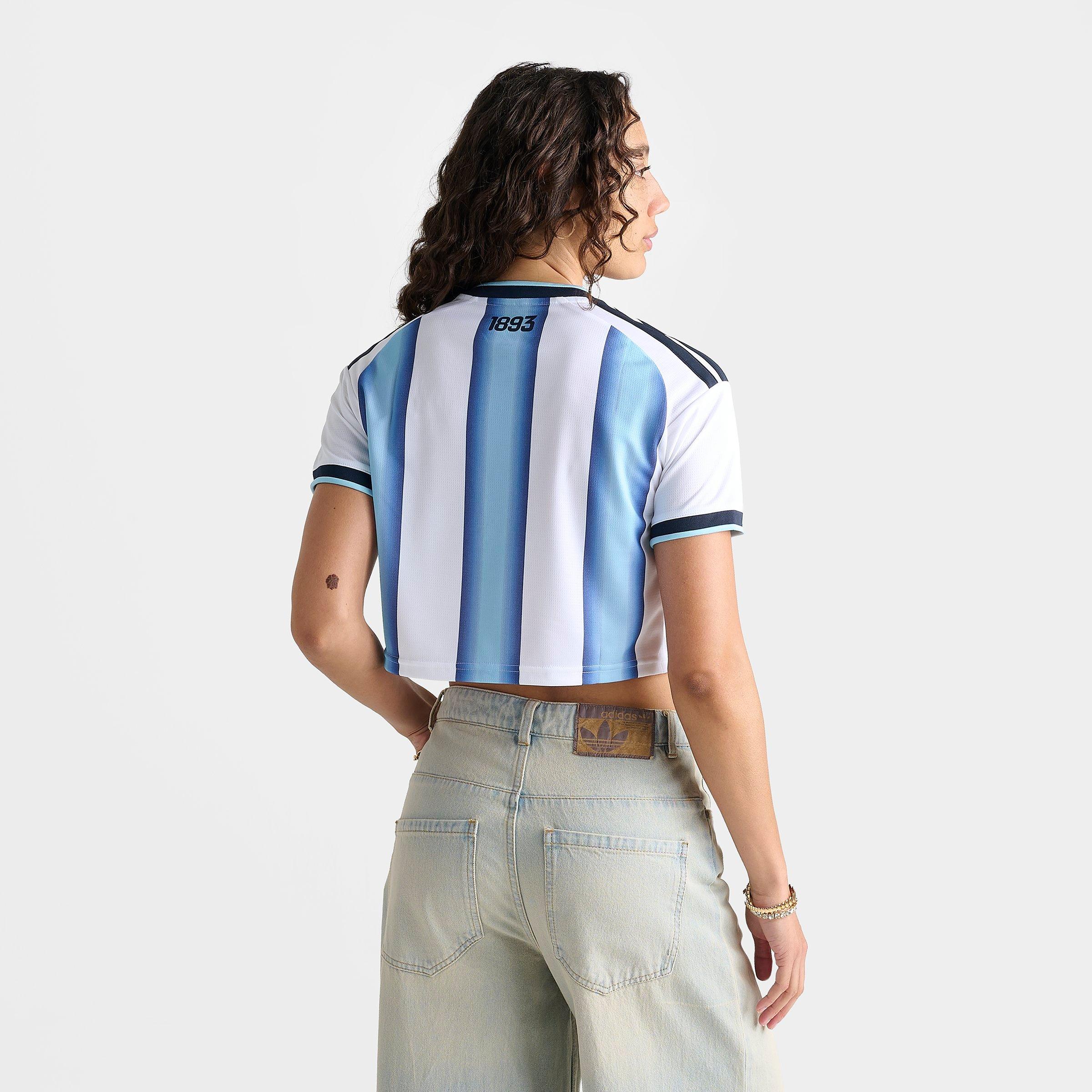 Women's adidas Argentina 2026 Home Cropped Jersey