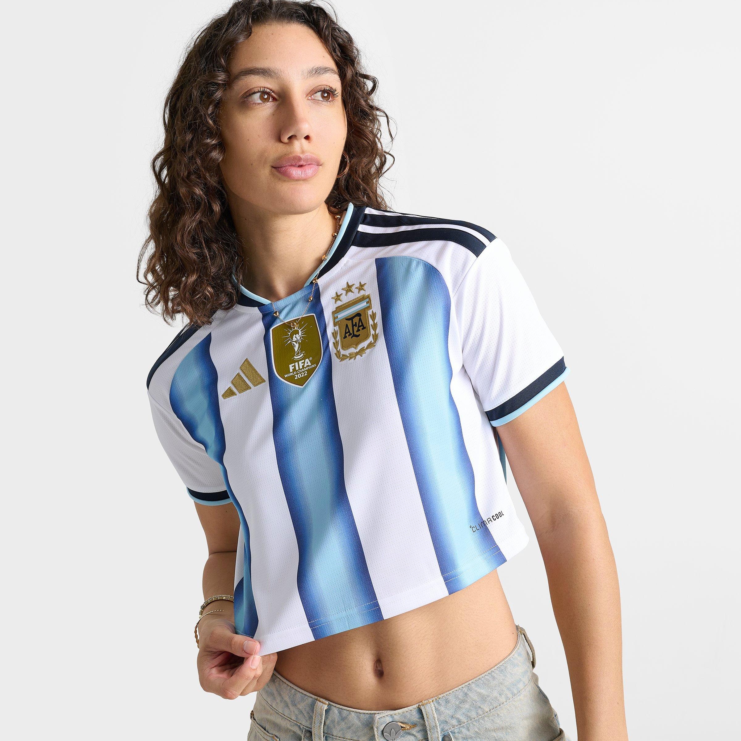 Women's adidas Argentina 2026 Home Cropped Jersey