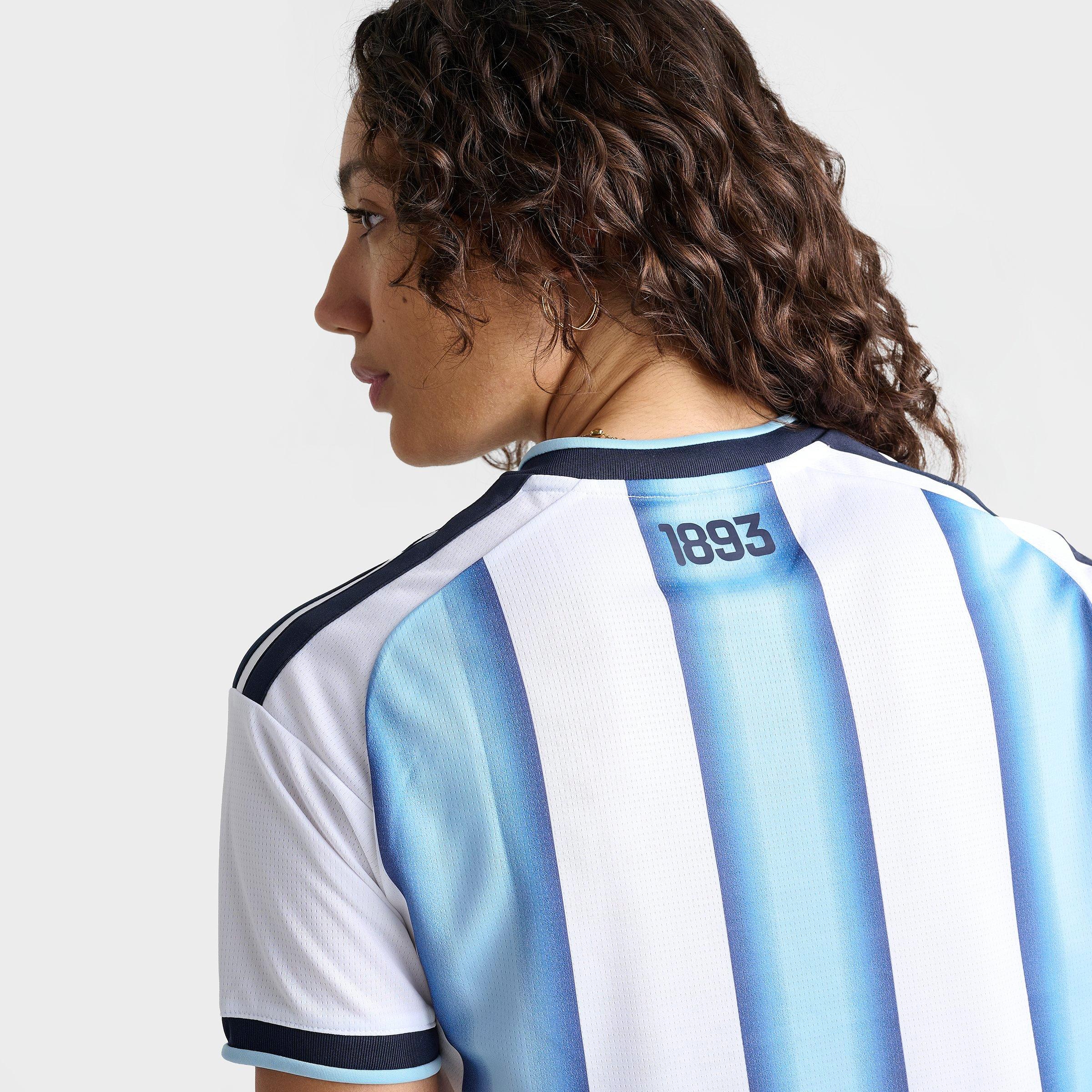 Women's adidas Argentina 2026 Home Cropped Jersey