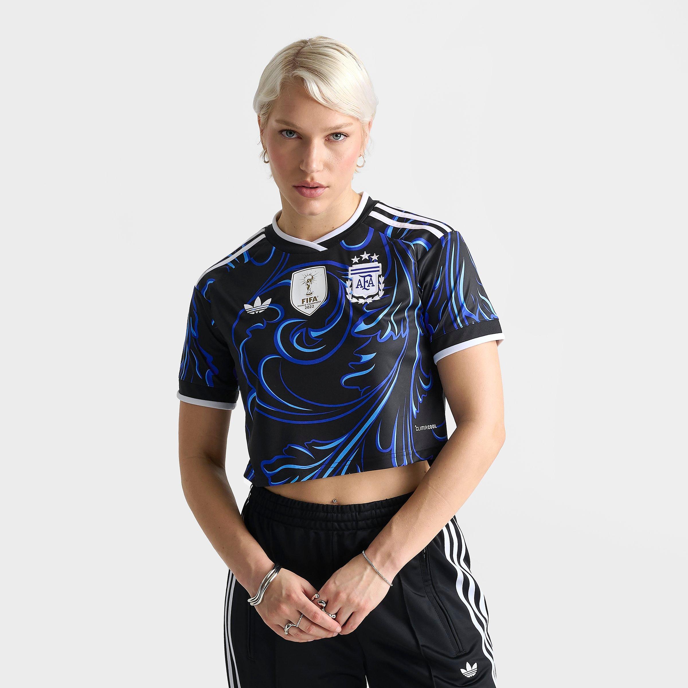 Women's adidas Argentina 2026 Away Replica Cropped Jersey