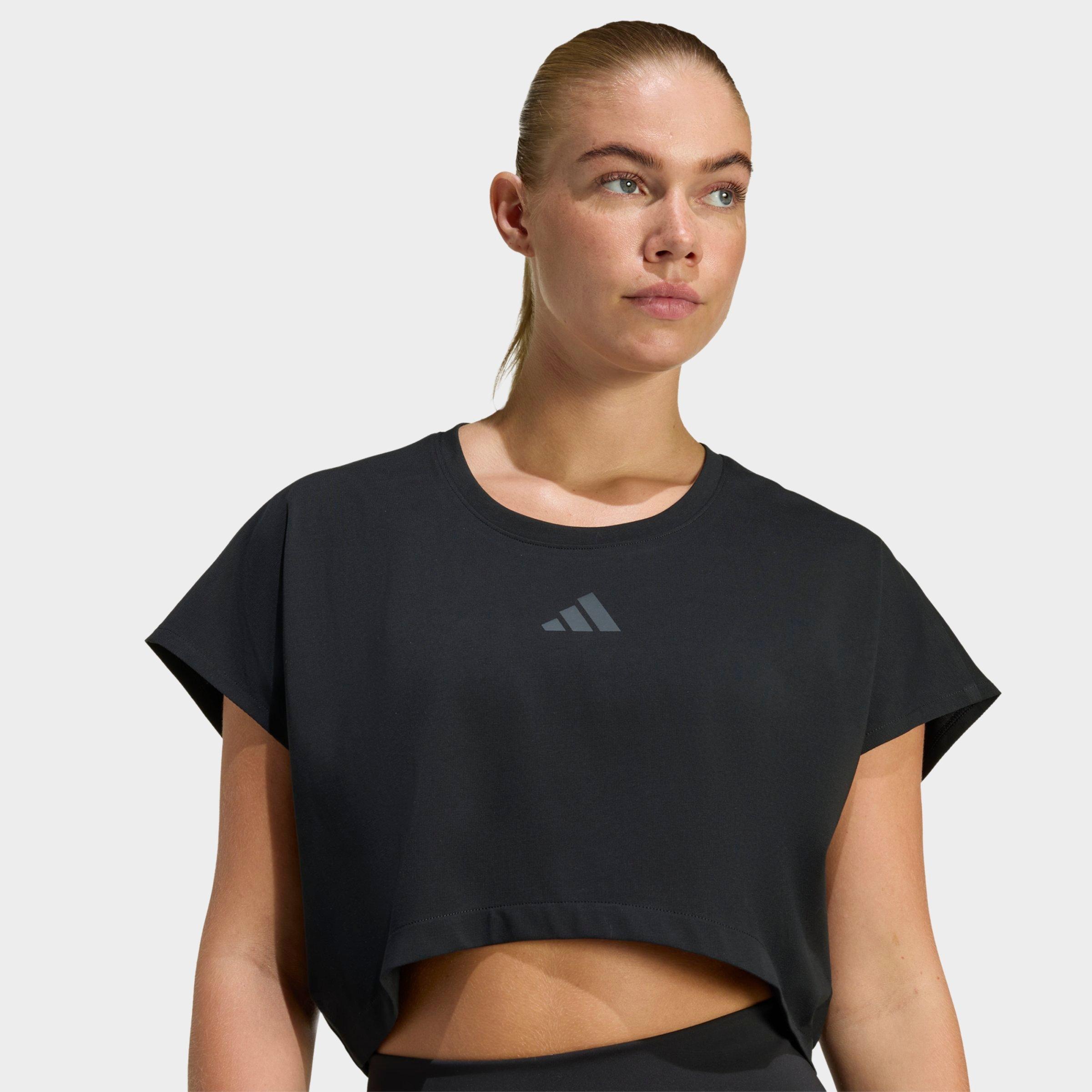 Women's adidas Power Workout Cropped Boxy 3-Stripes Tank