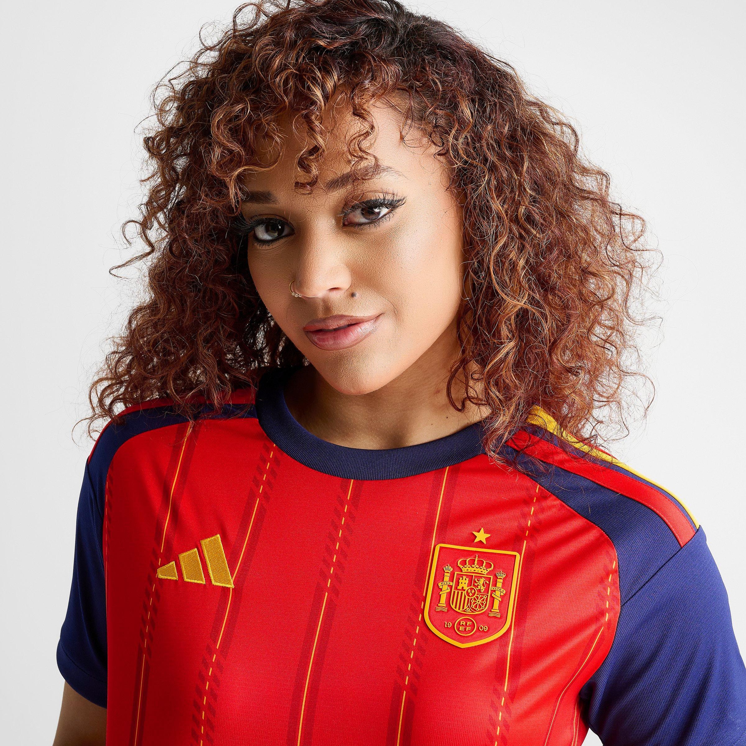 Women's adidas Spain 2026 Home Cropped Jersey