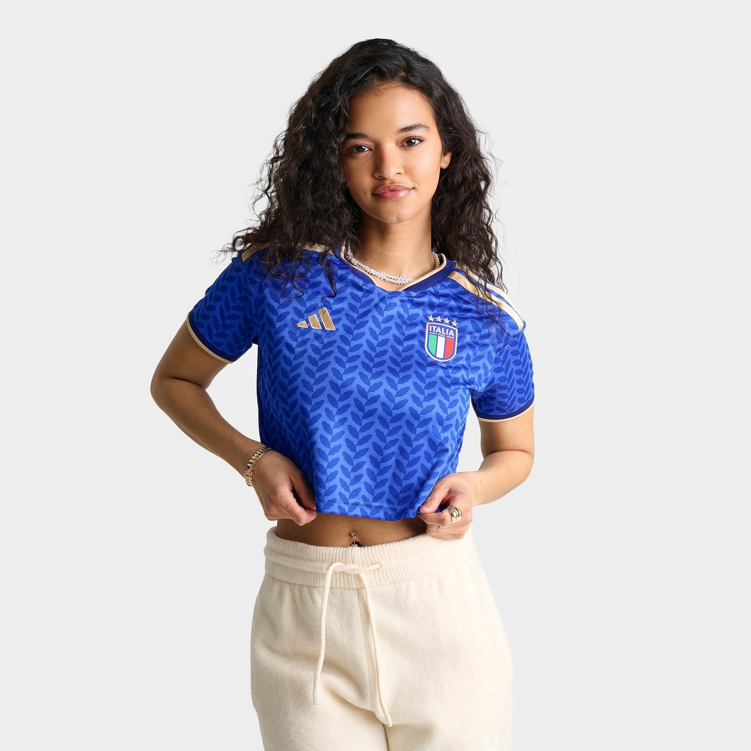 Women's adidas Italy 2026 Home Cropped Jersey