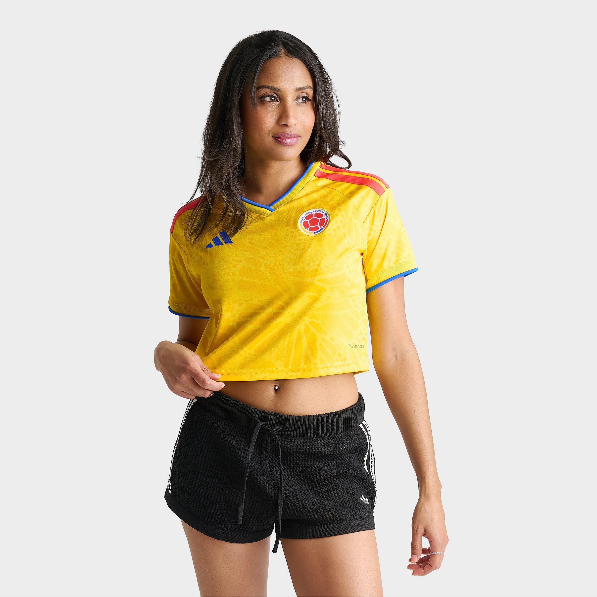 Women's adidas Colombia 2026 Home Cropped Jersey
