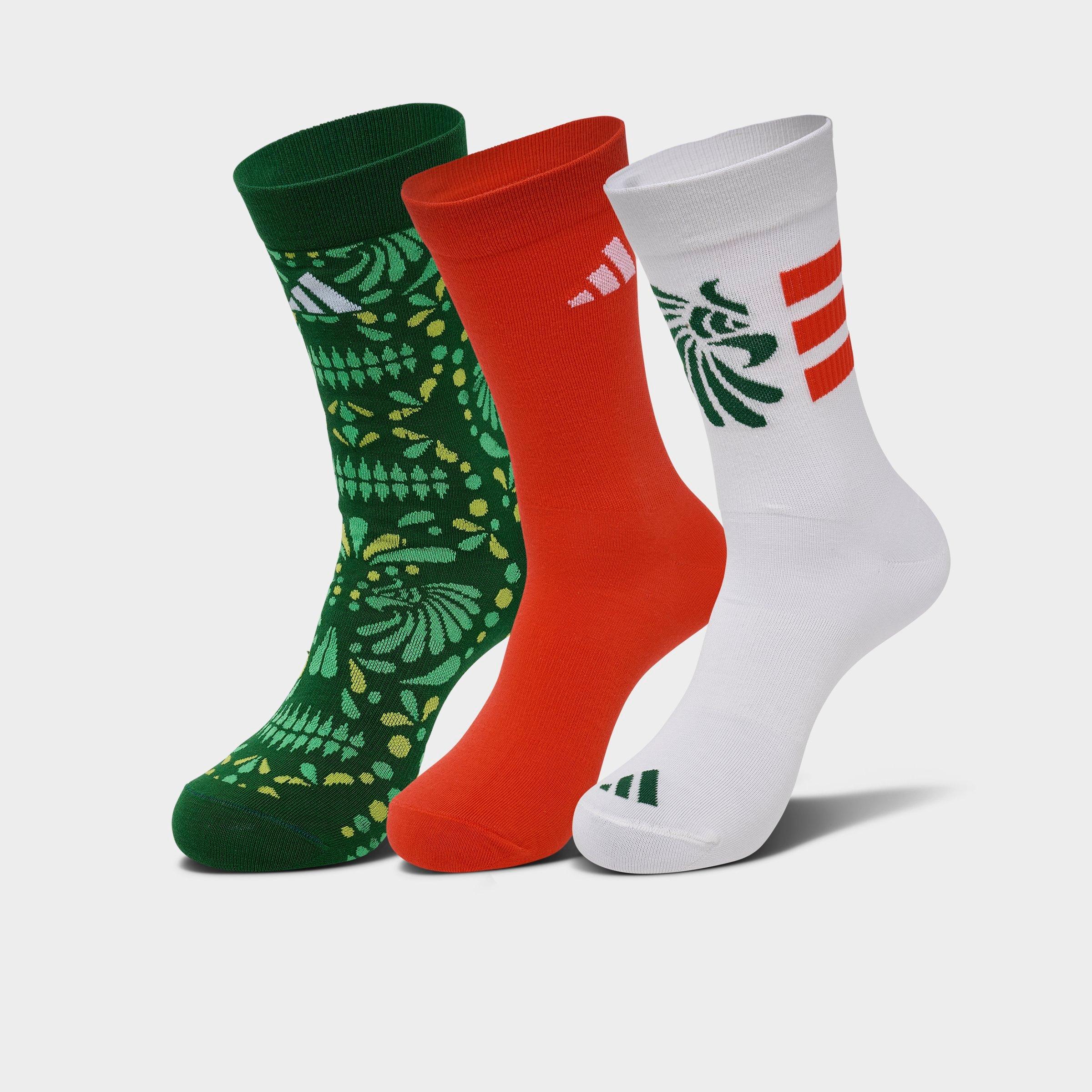 adidas FIFA World Cup 26 Host Nation Mexico Crew Socks (3-Pack)
