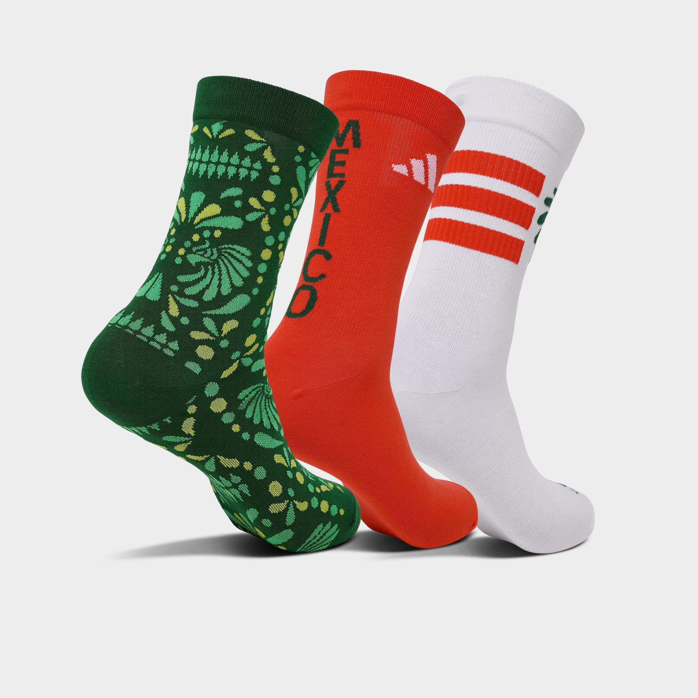 adidas FIFA World Cup 26 Host Nation Mexico Crew Socks (3-Pack)
