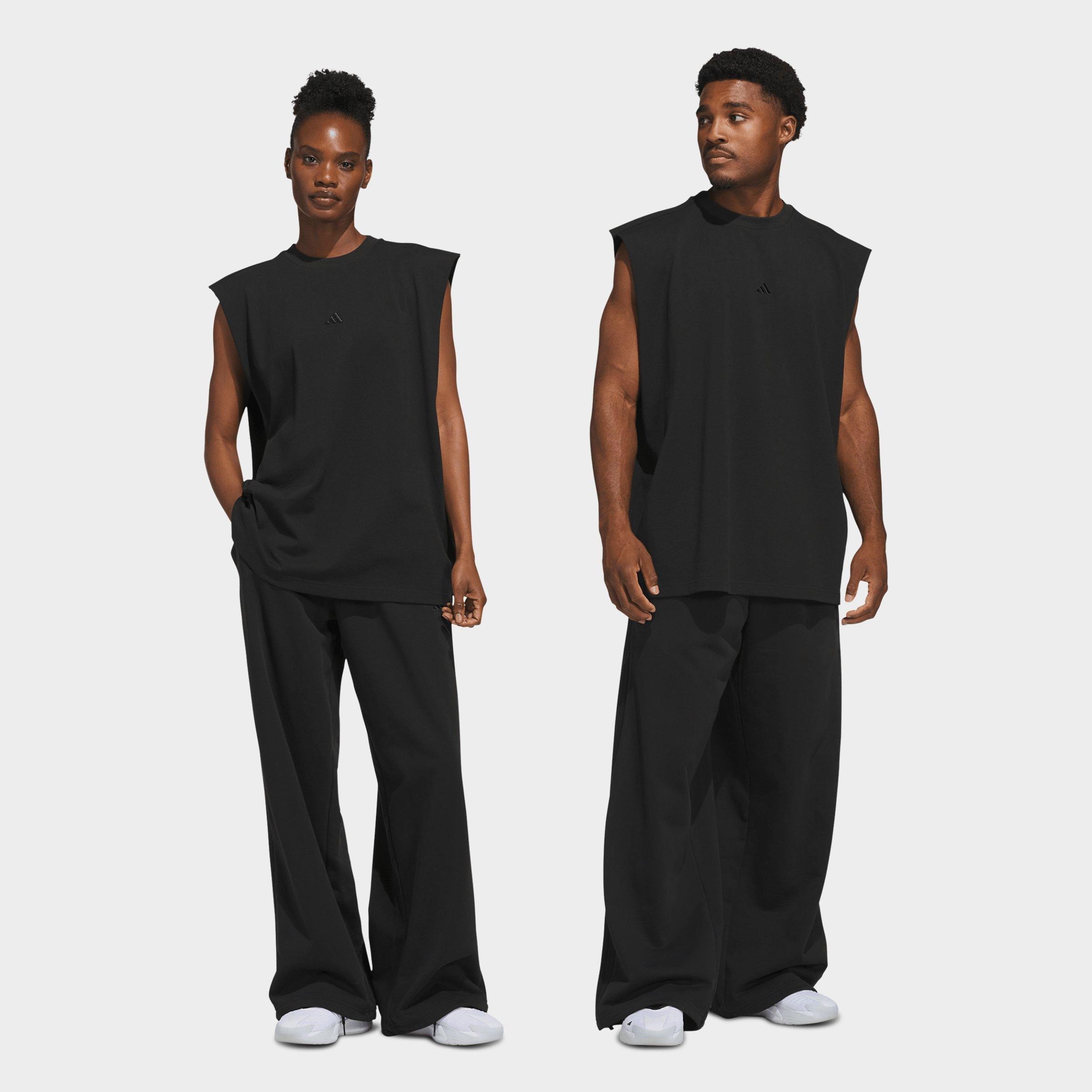 Men's adidas Basketball Fleece 3-Stripe Loose Sweatpants