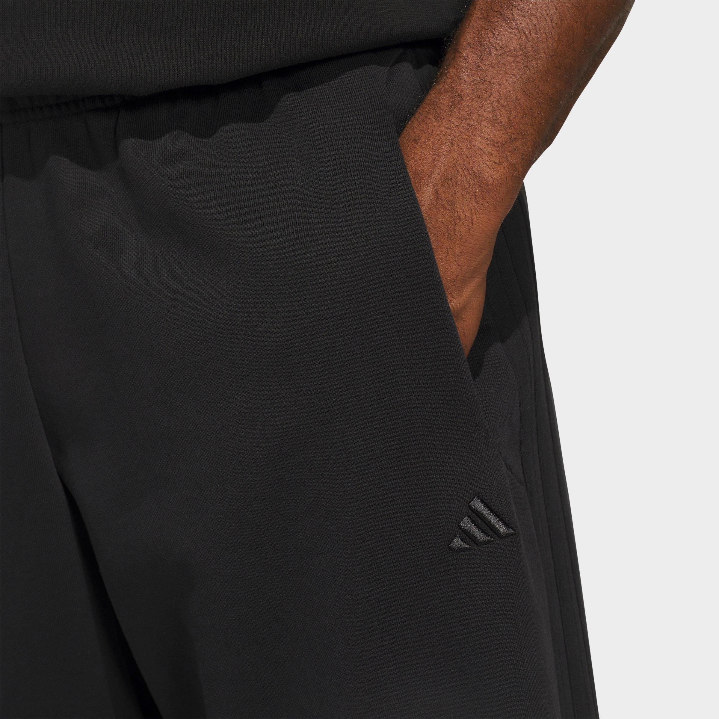 Men's adidas Basketball Fleece 3-Stripe Loose Sweatpants