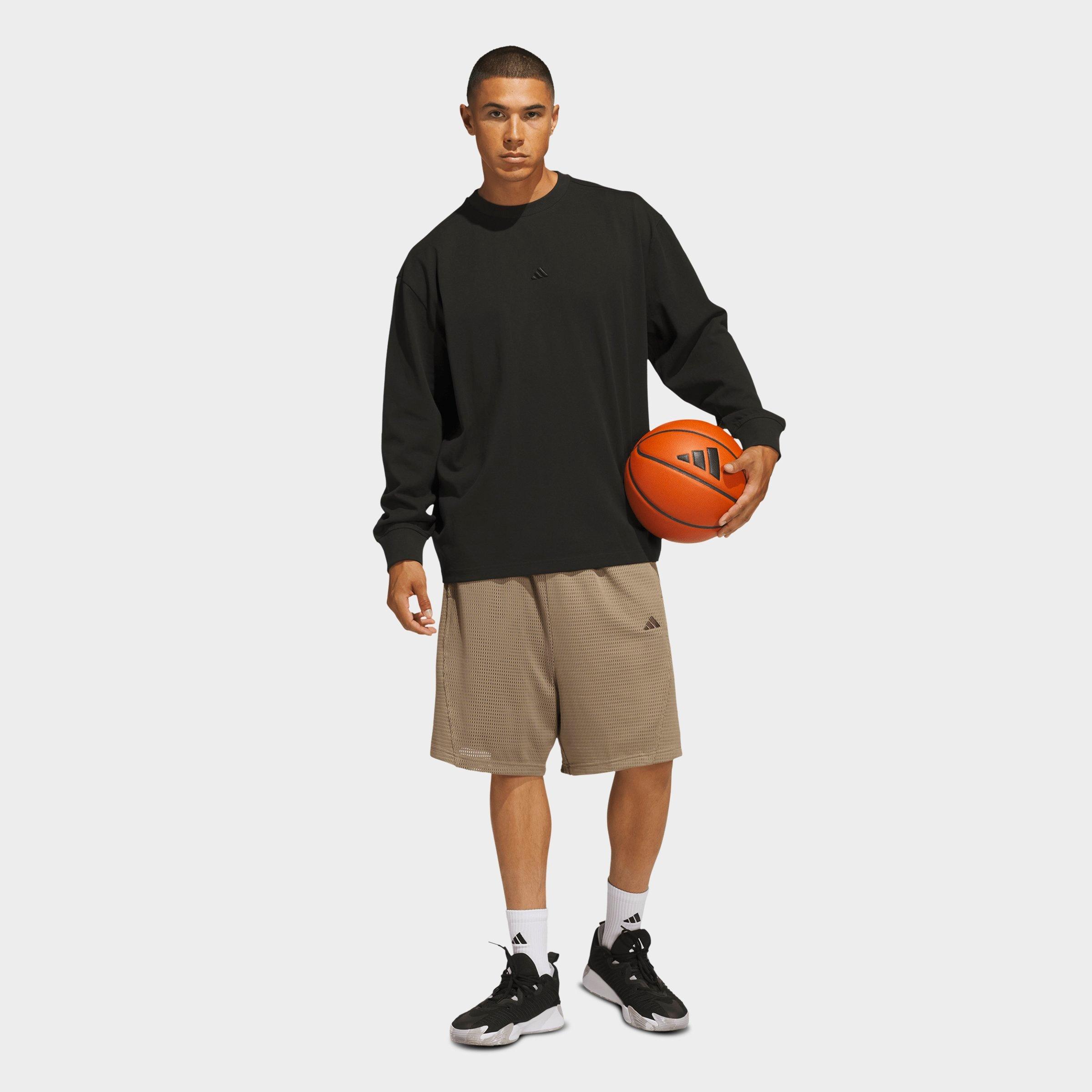 Men's adidas Basketball Single Jersey Long-Sleeve T-Shirt