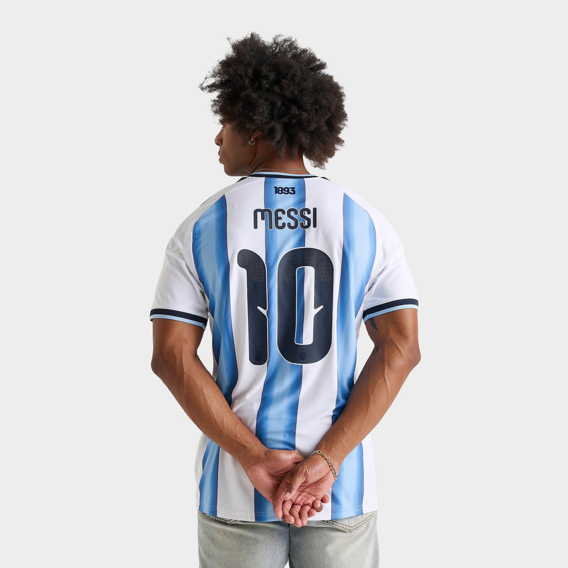 Men's adidas Argentina Lionel Messi Home Authentic Soccer Jersey