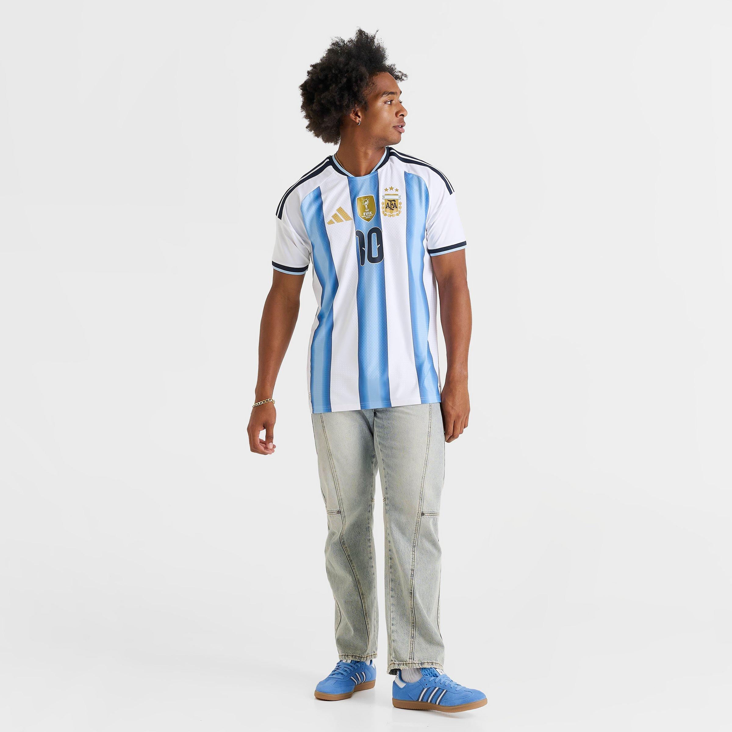 Men's adidas Argentina Lionel Messi Home Authentic Soccer Jersey