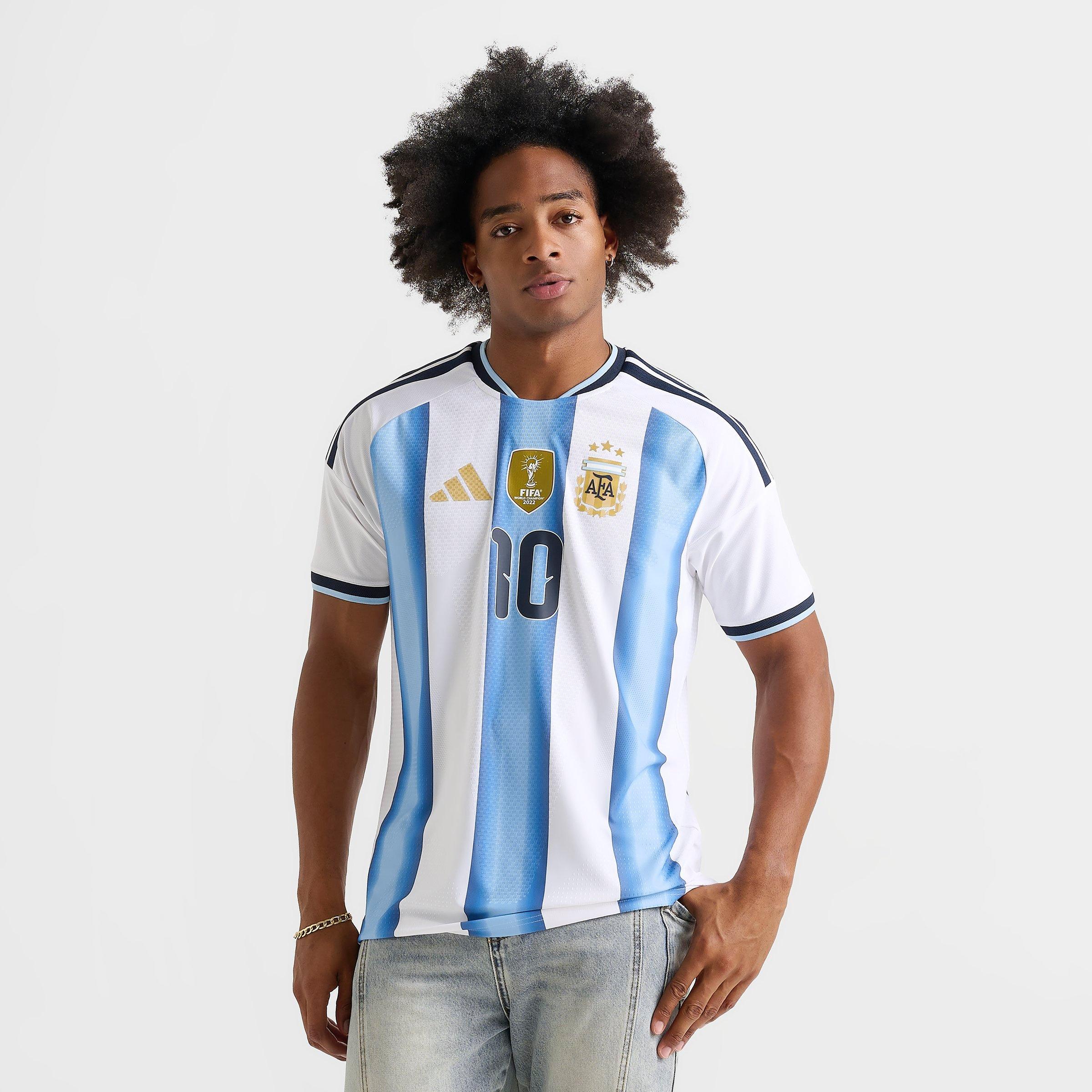 Men's adidas Argentina Lionel Messi Home Authentic Soccer Jersey