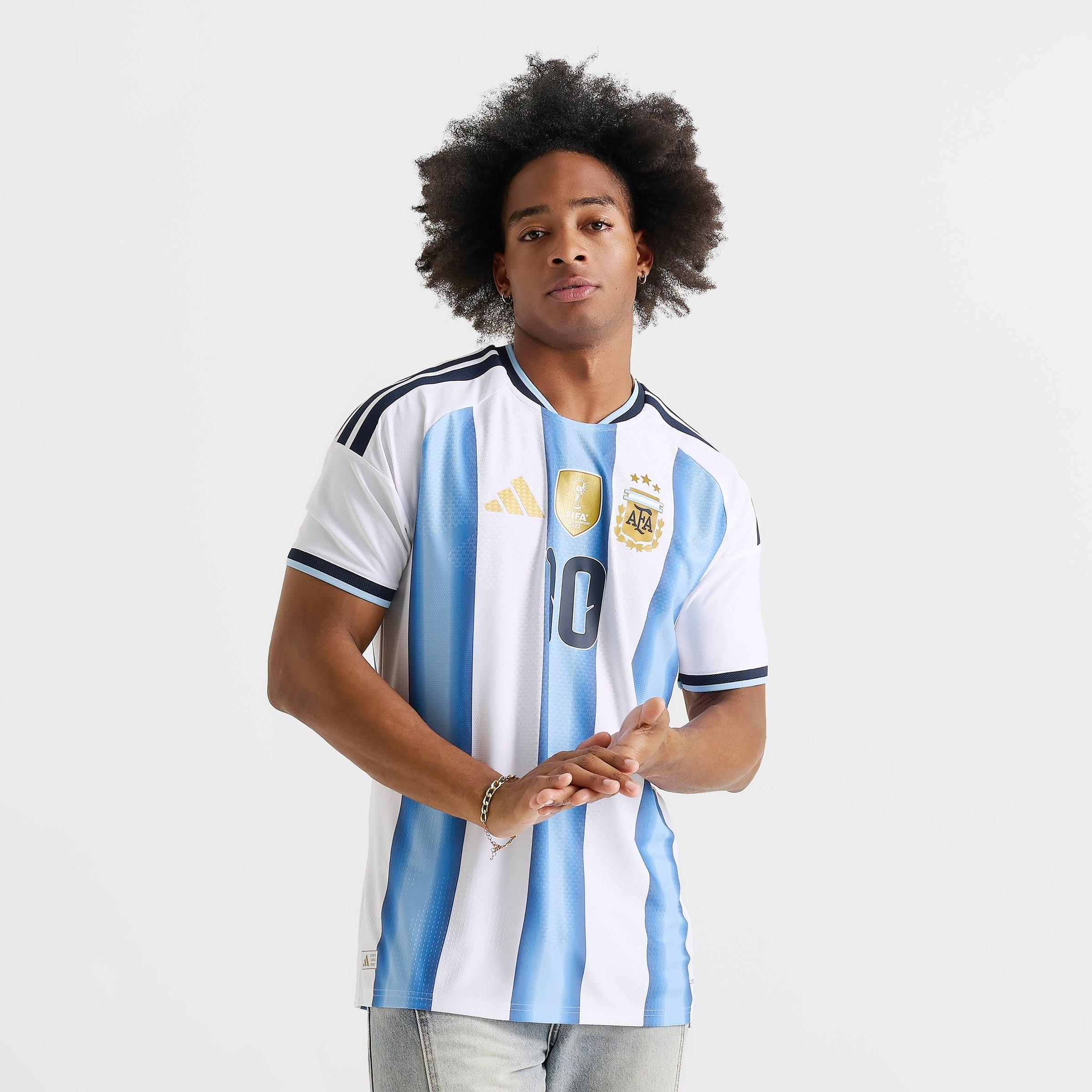 Men's adidas Argentina Lionel Messi Home Authentic Soccer Jersey