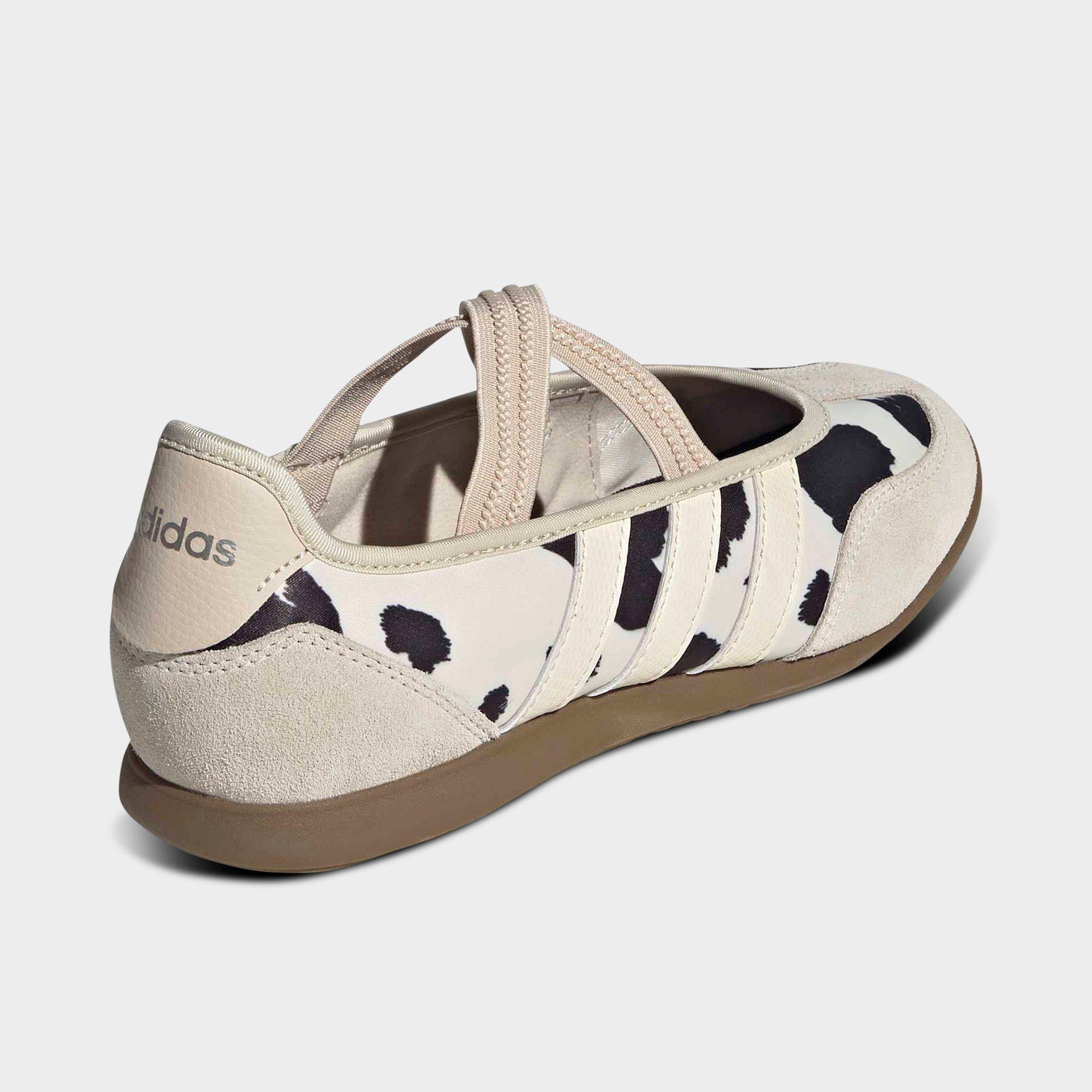 Women's adidas Barreda Mary Jane Cow Print Casual Shoes