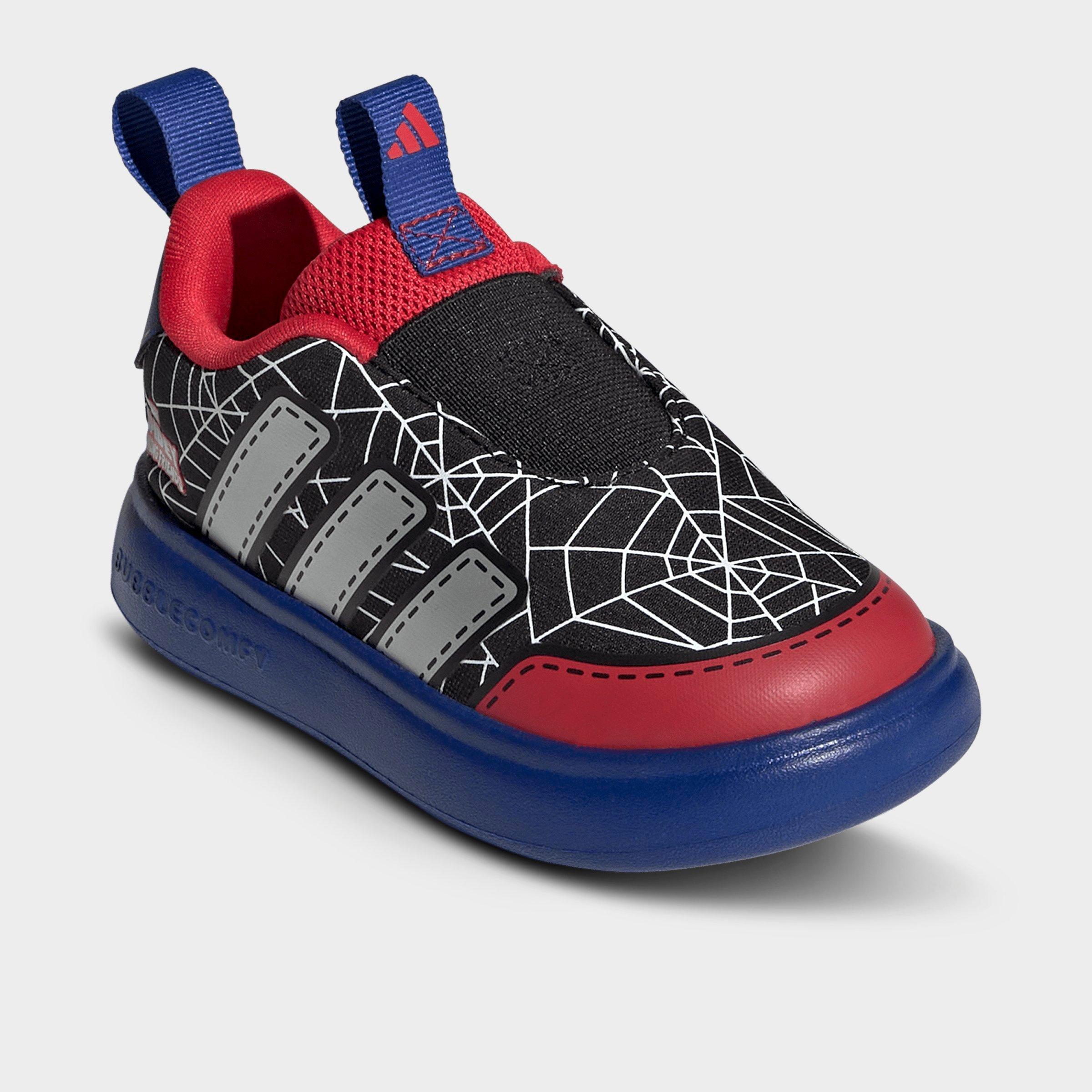 Kids' Toddler adidas x Marvel Spider-Man Bubblecomic Laceless Casual Shoes