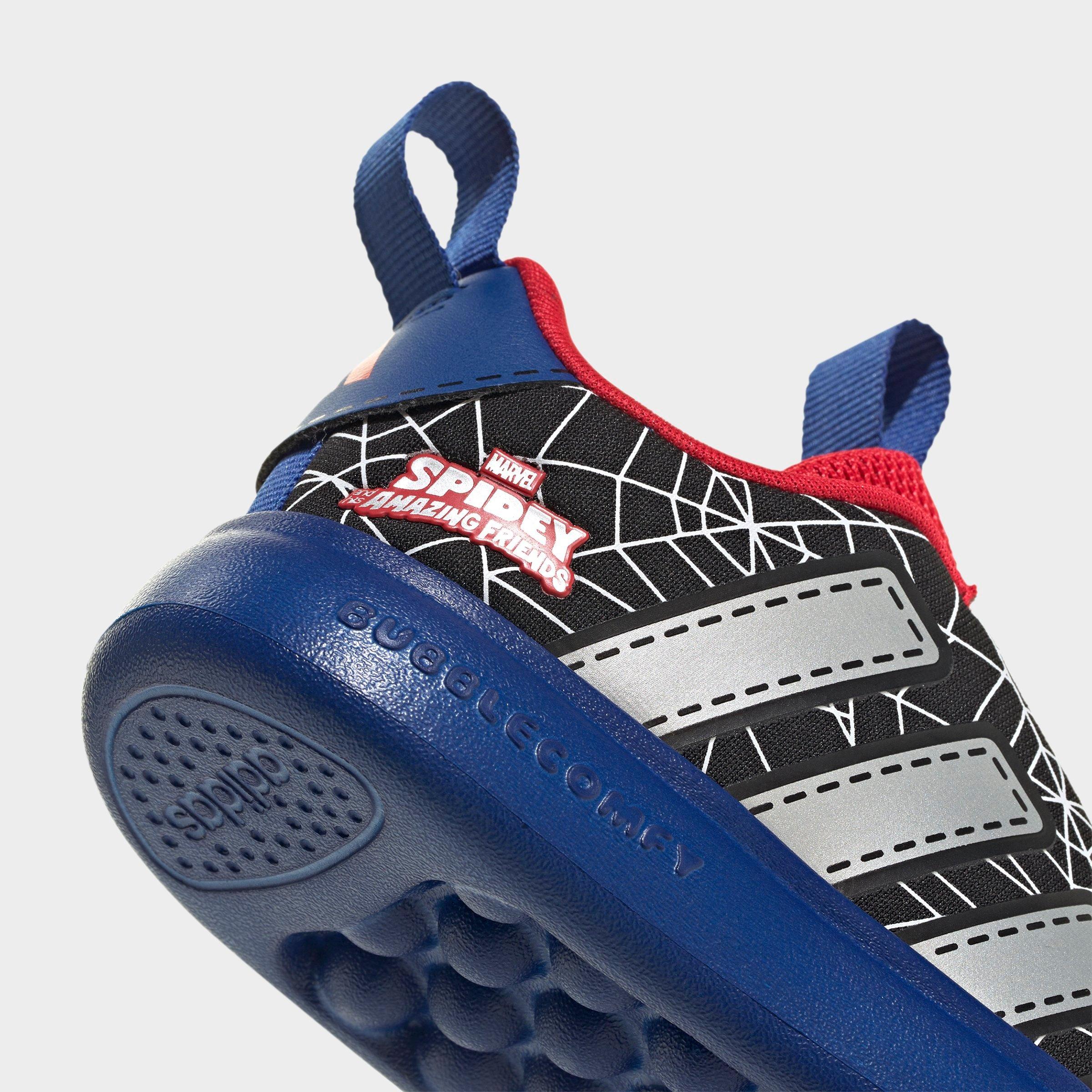 Kids' Toddler adidas x Marvel Spider-Man Bubblecomic Laceless Casual Shoes