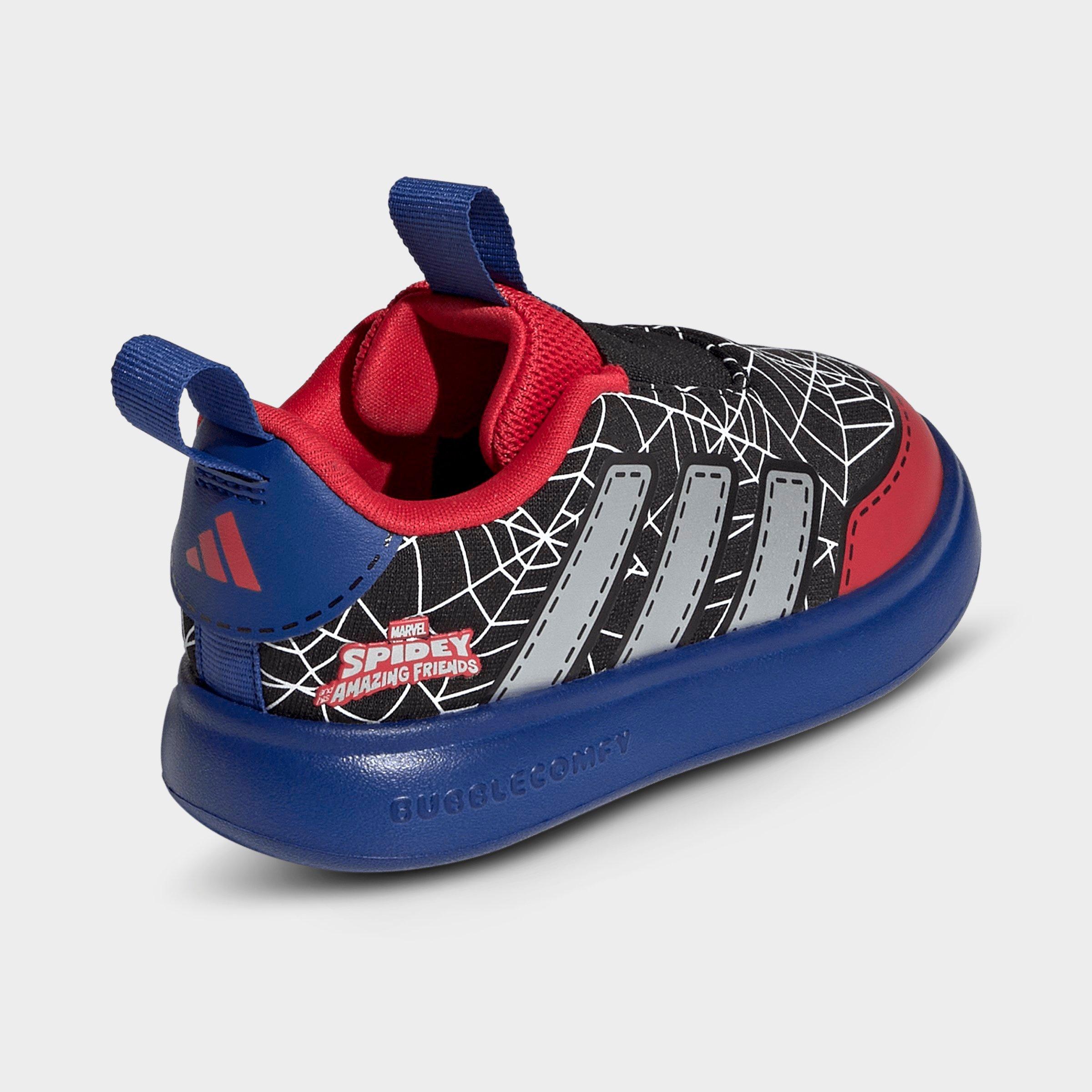 Kids' Toddler adidas x Marvel Spider-Man Bubblecomic Laceless Casual Shoes
