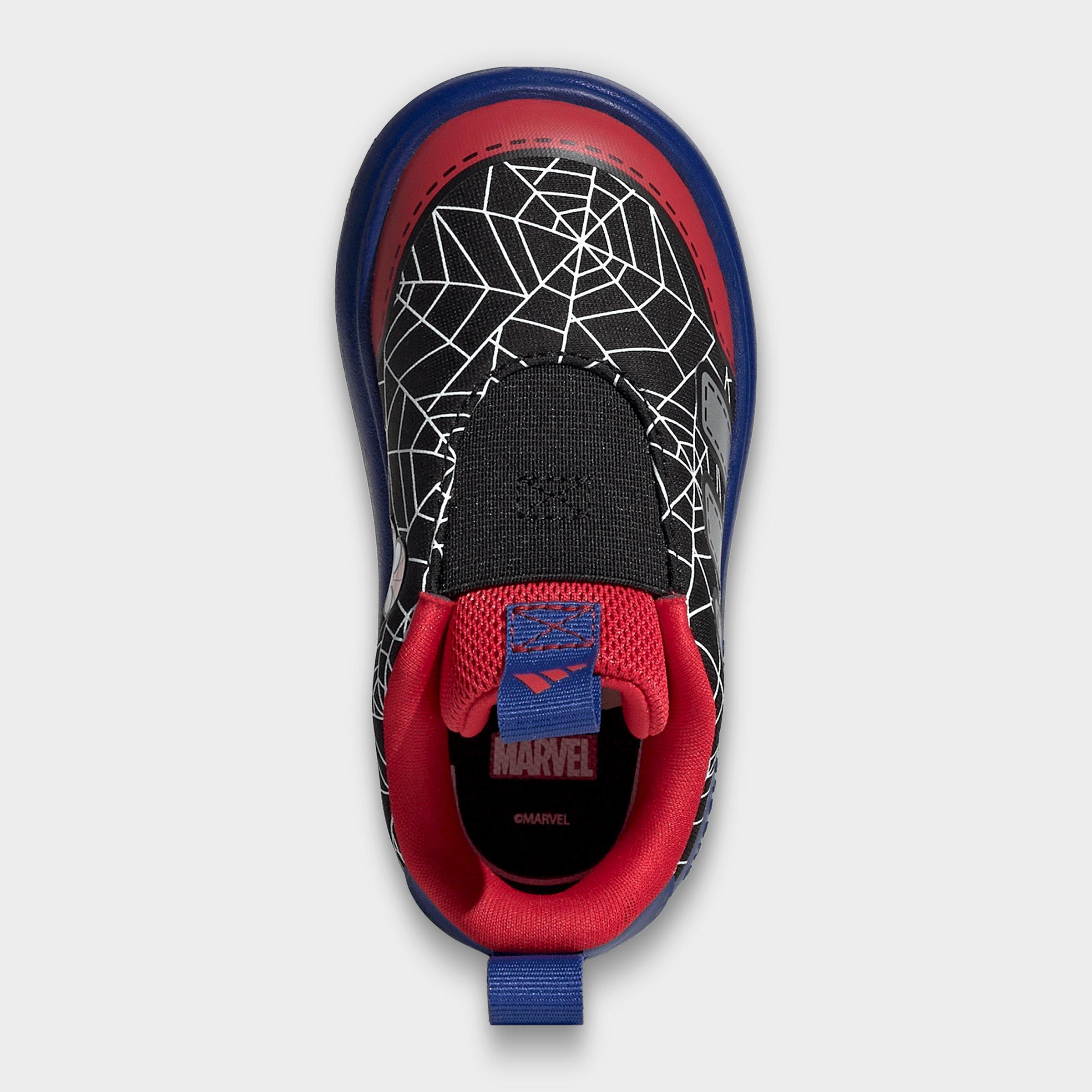 Kids' Toddler adidas x Marvel Spider-Man Bubblecomic Laceless Casual Shoes