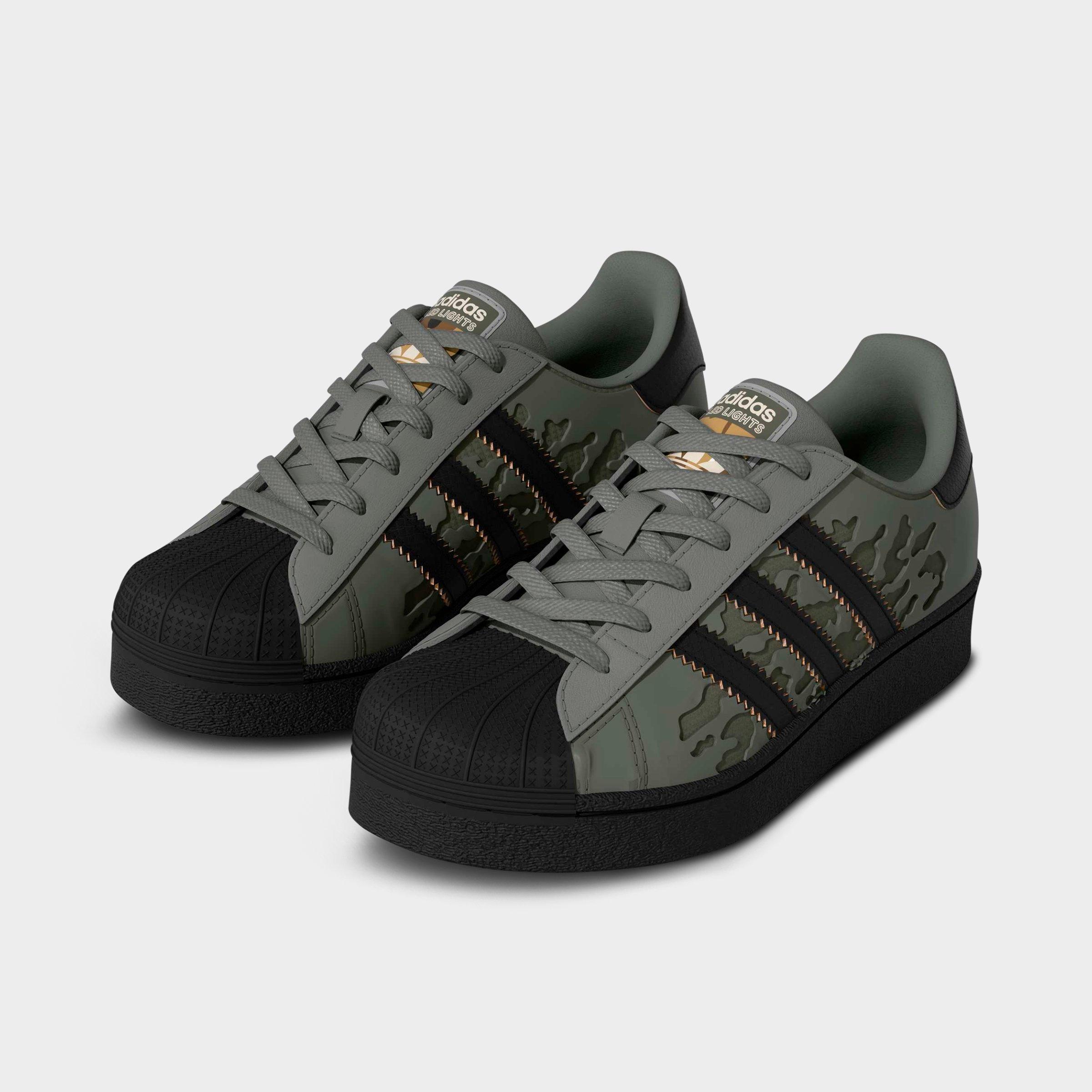 Little Kids' adidas Originals Superstar LED Lights Comfort Closure Stretch Lace Casual Shoes