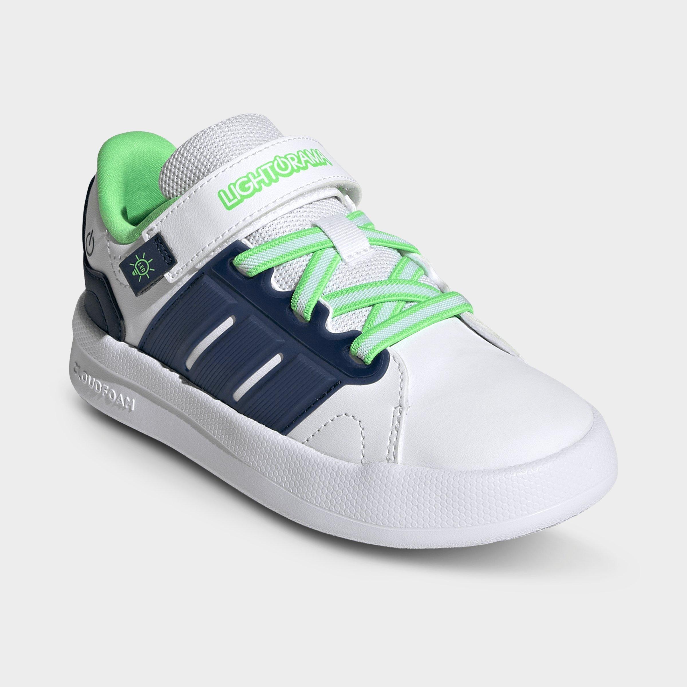 Little Kids' adidas Lightorama Court Stretch Lace Hook-And-Loop Casual Shoes