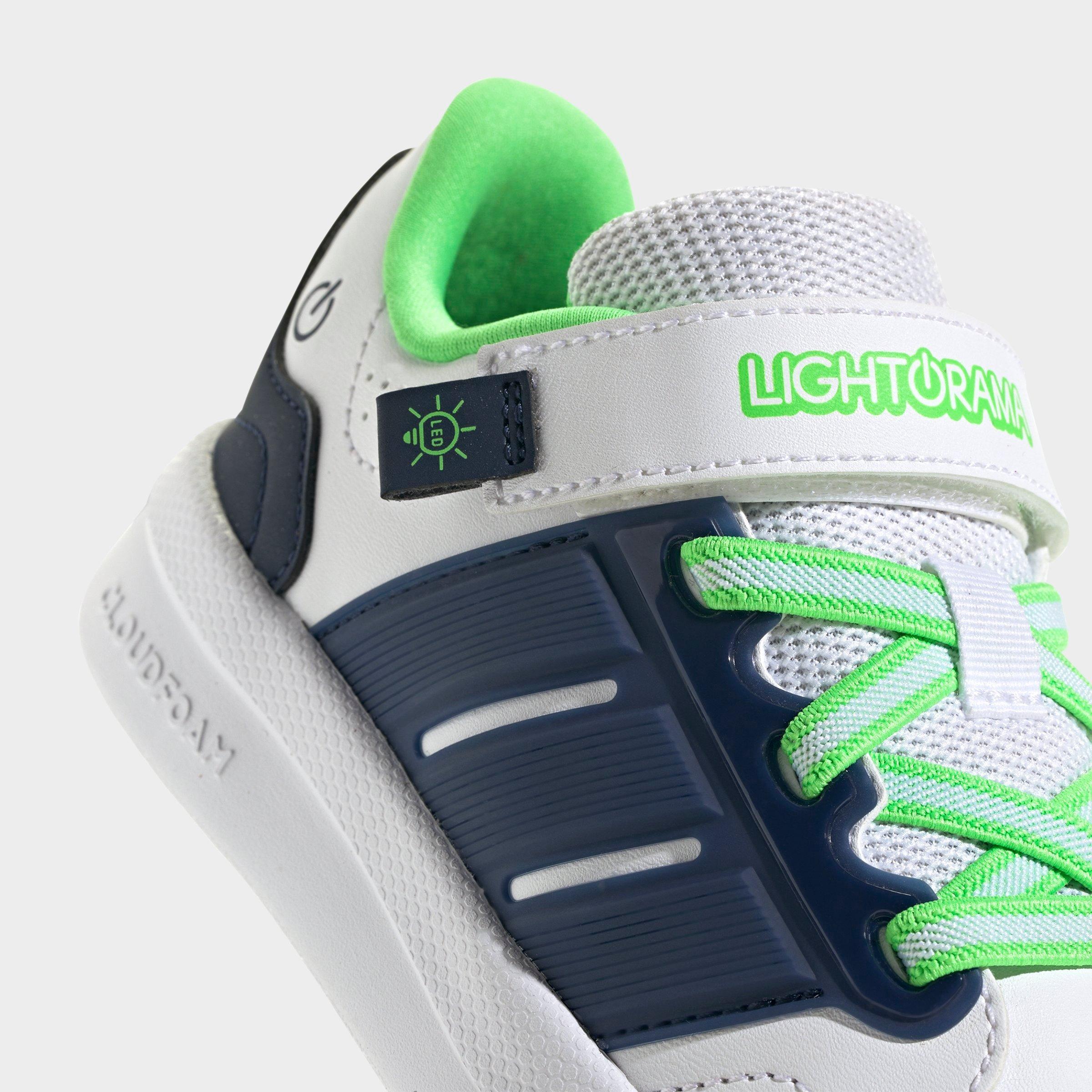 Little Kids' adidas Lightorama Court Stretch Lace Hook-And-Loop Casual Shoes