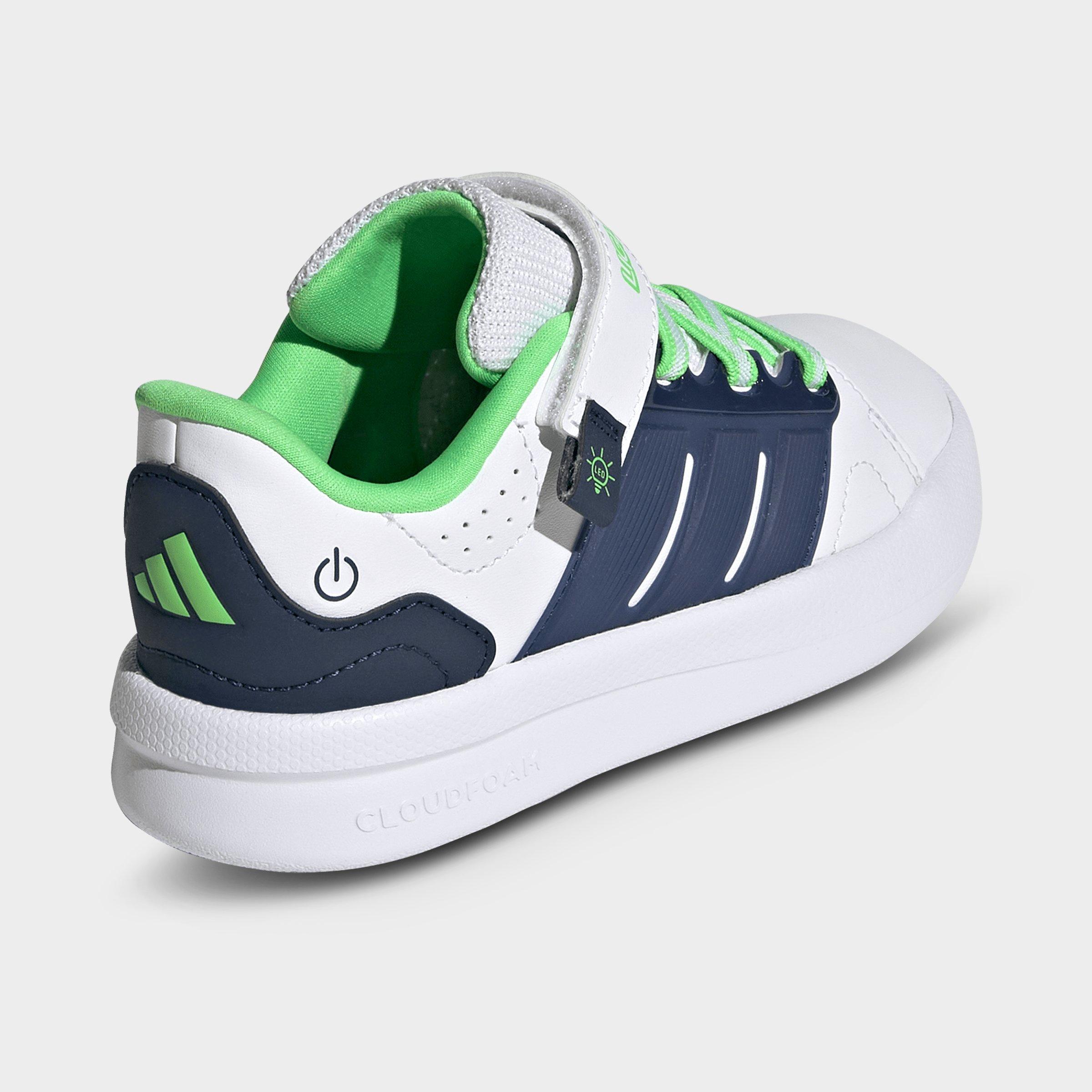 Little Kids' adidas Lightorama Court Stretch Lace Hook-And-Loop Casual Shoes