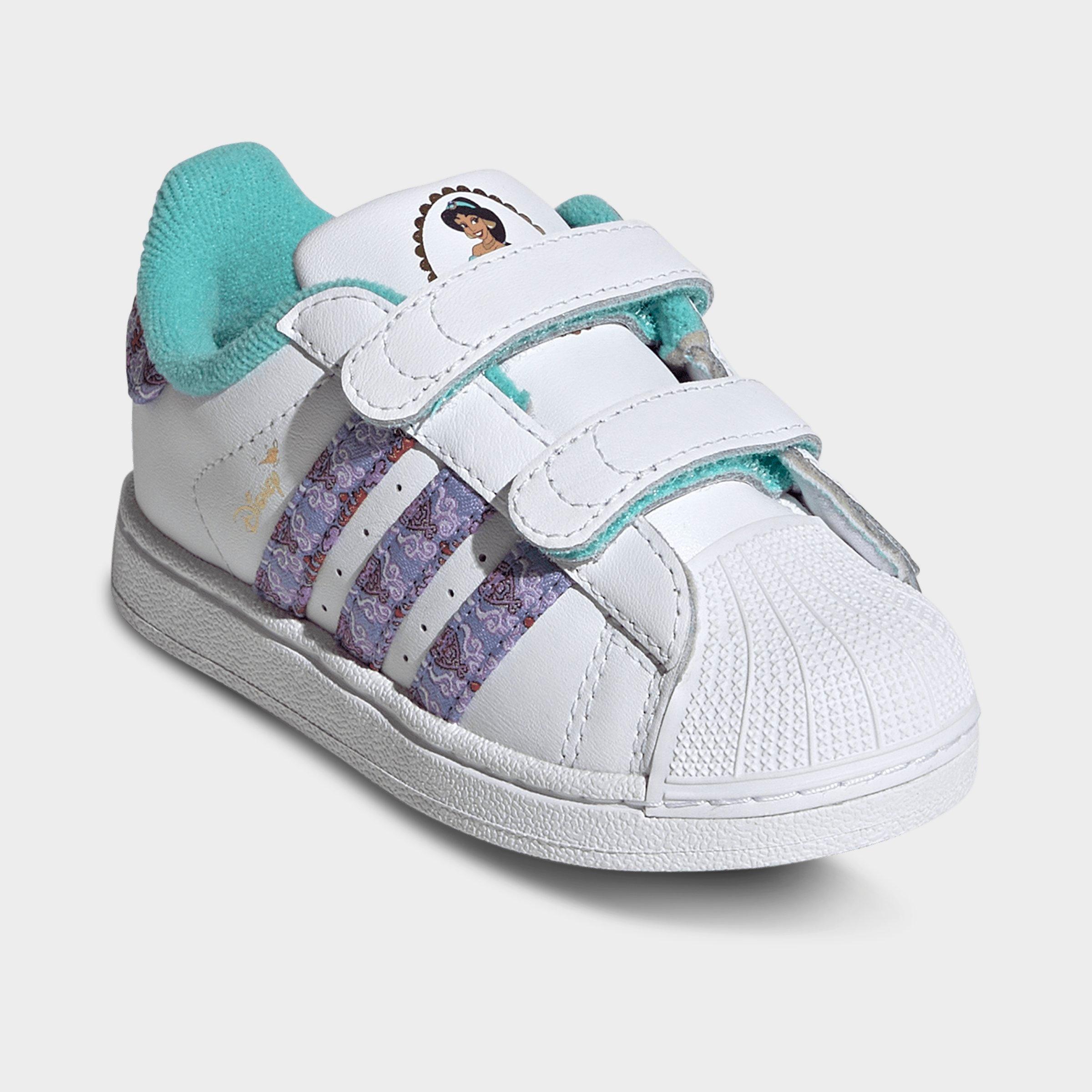 Girls' Infant and Toddler adidas Originals x Disney Princess Superstar II Comfort Closure Casual Shoes