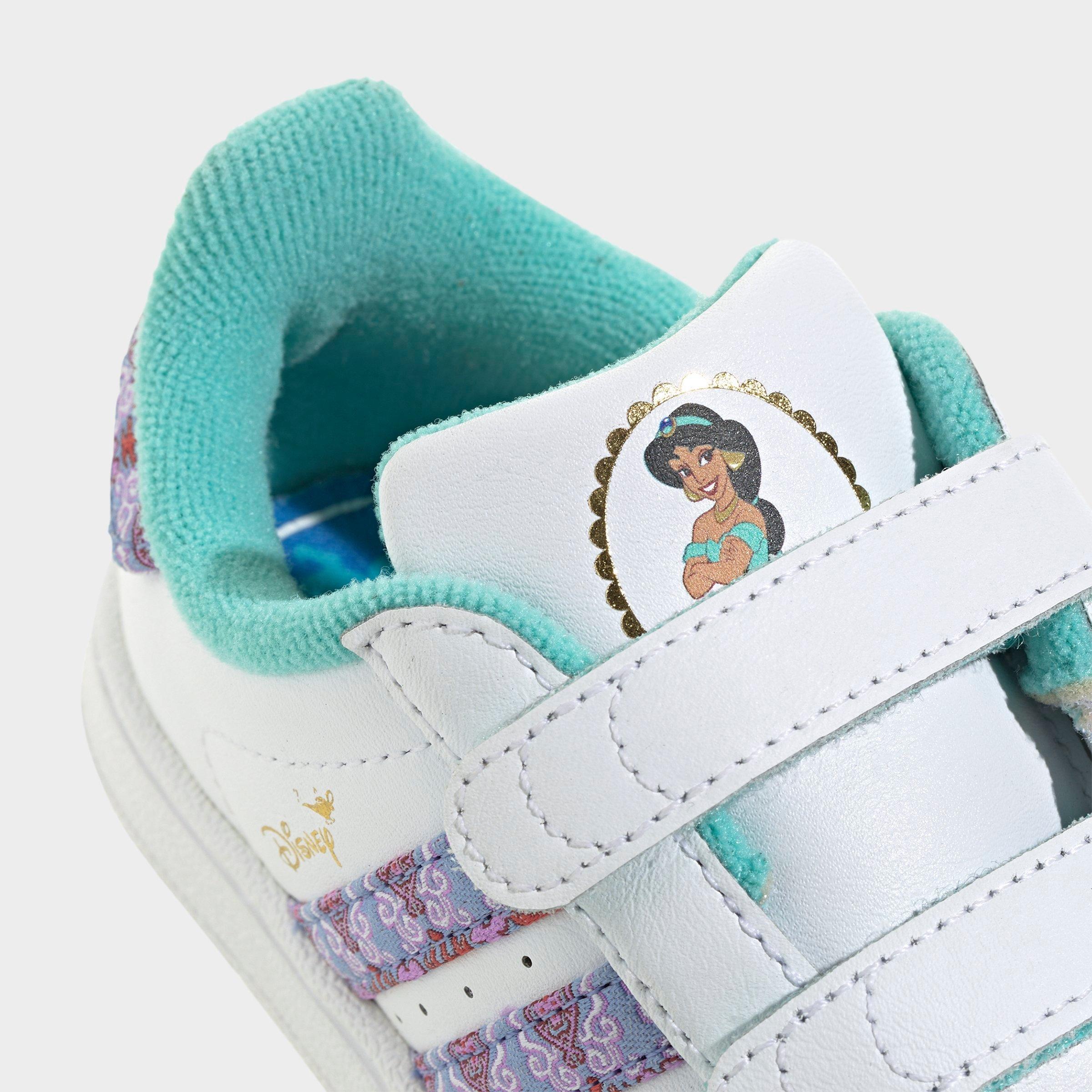 Girls' Infant and Toddler adidas Originals x Disney Princess Superstar II Comfort Closure Casual Shoes
