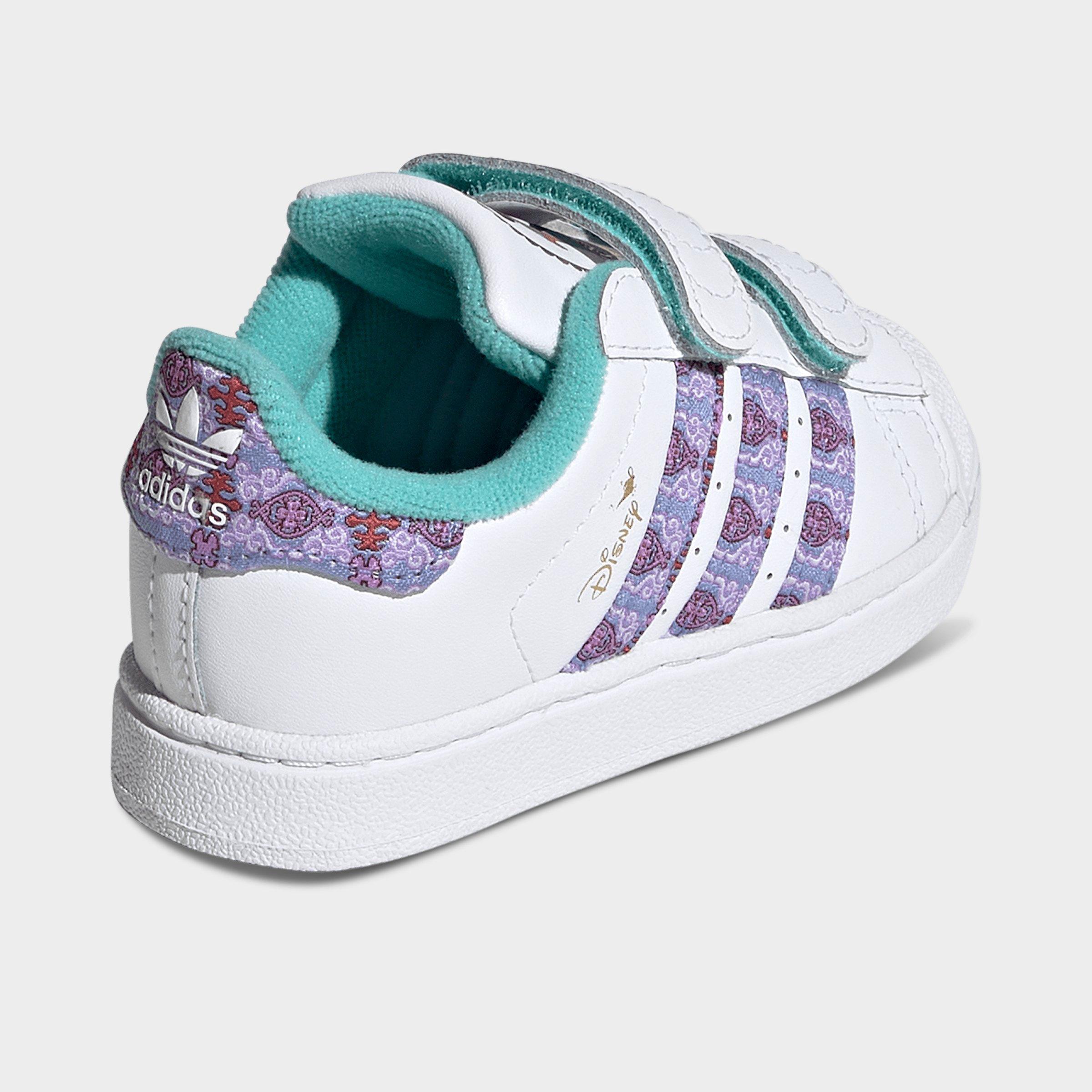 Girls' Infant and Toddler adidas Originals x Disney Princess Superstar II Comfort Closure Casual Shoes