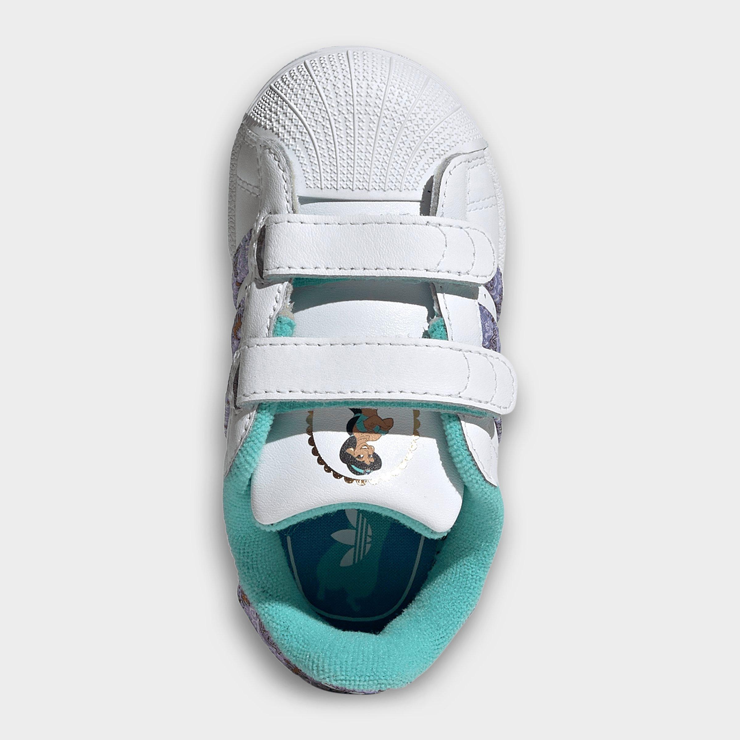 Girls' Infant and Toddler adidas Originals x Disney Princess Superstar II Comfort Closure Casual Shoes