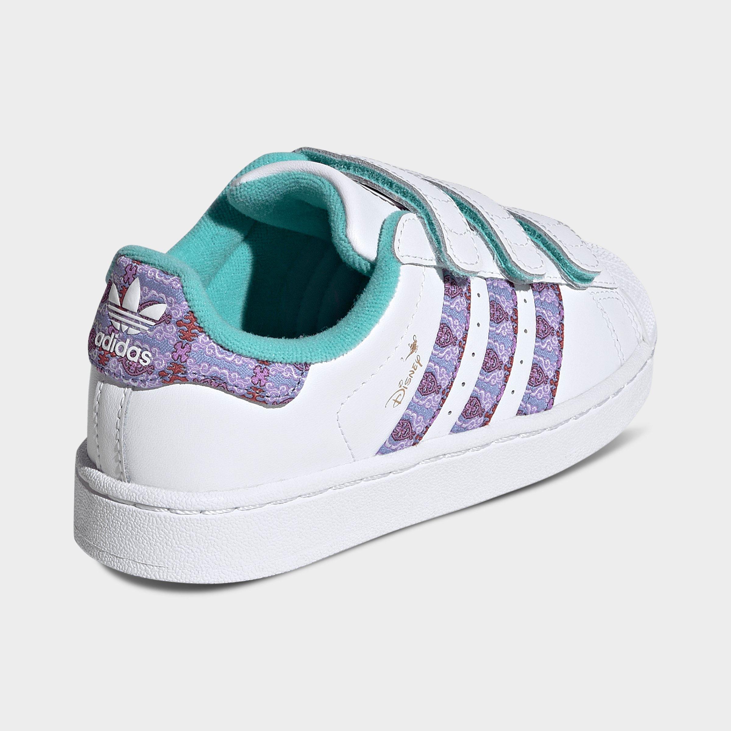 Girls' Little Kids' adidas Originals x Disney Princess Superstar II Comfort Closure Casual Shoes