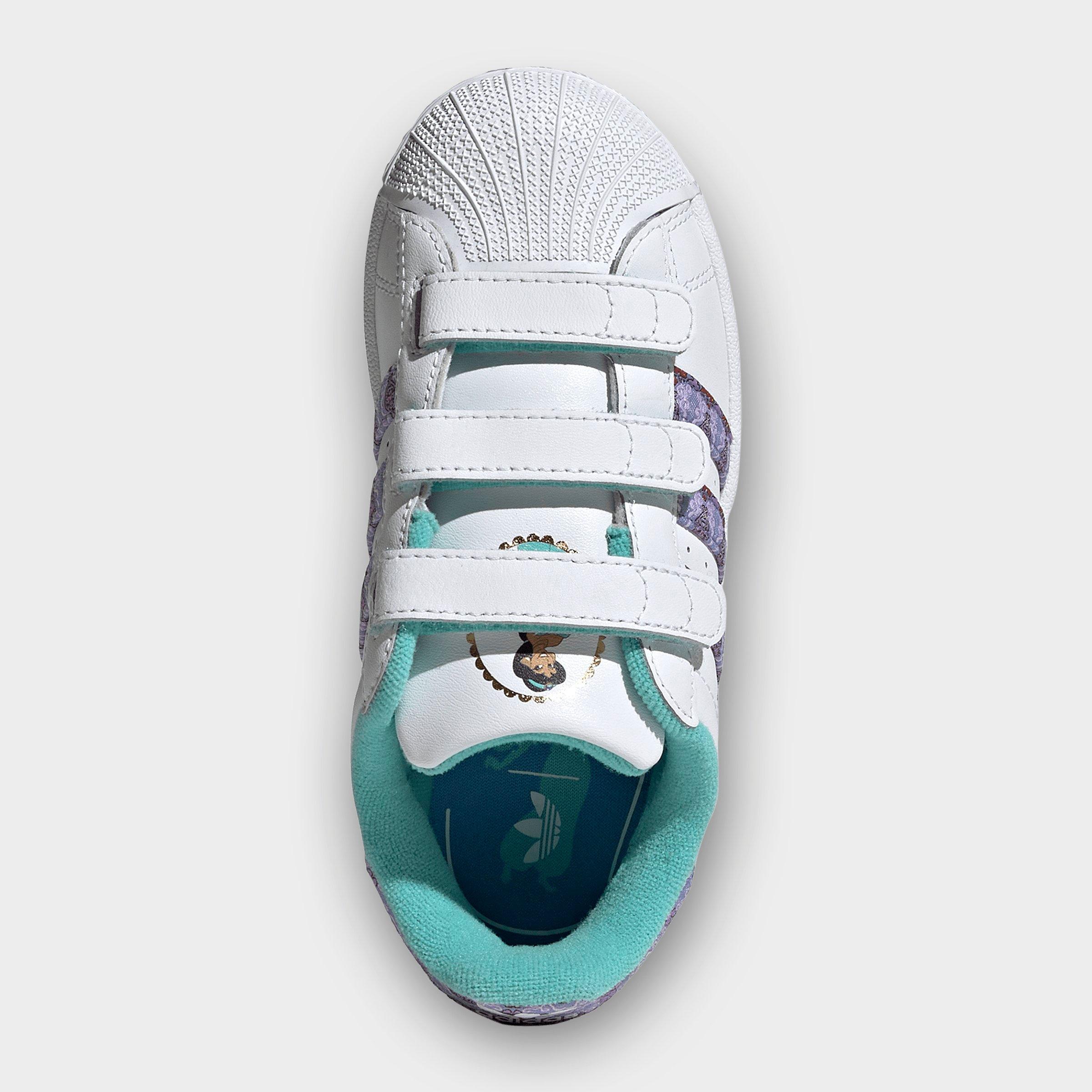 Girls' Little Kids' adidas Originals x Disney Princess Superstar II Comfort Closure Casual Shoes