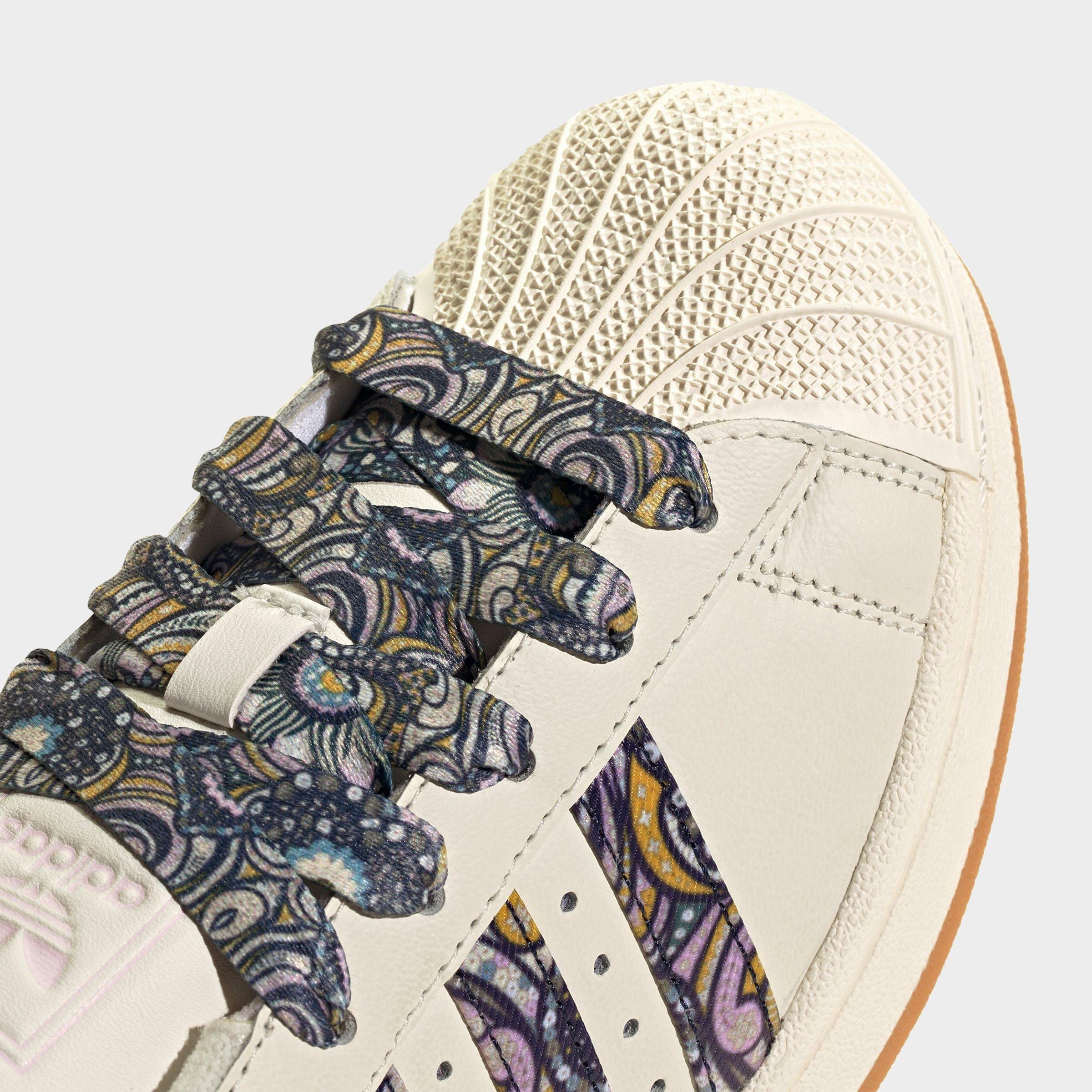Girls' Big Kids' adidas Originals x Liberty London Superstar II Casual Shoes